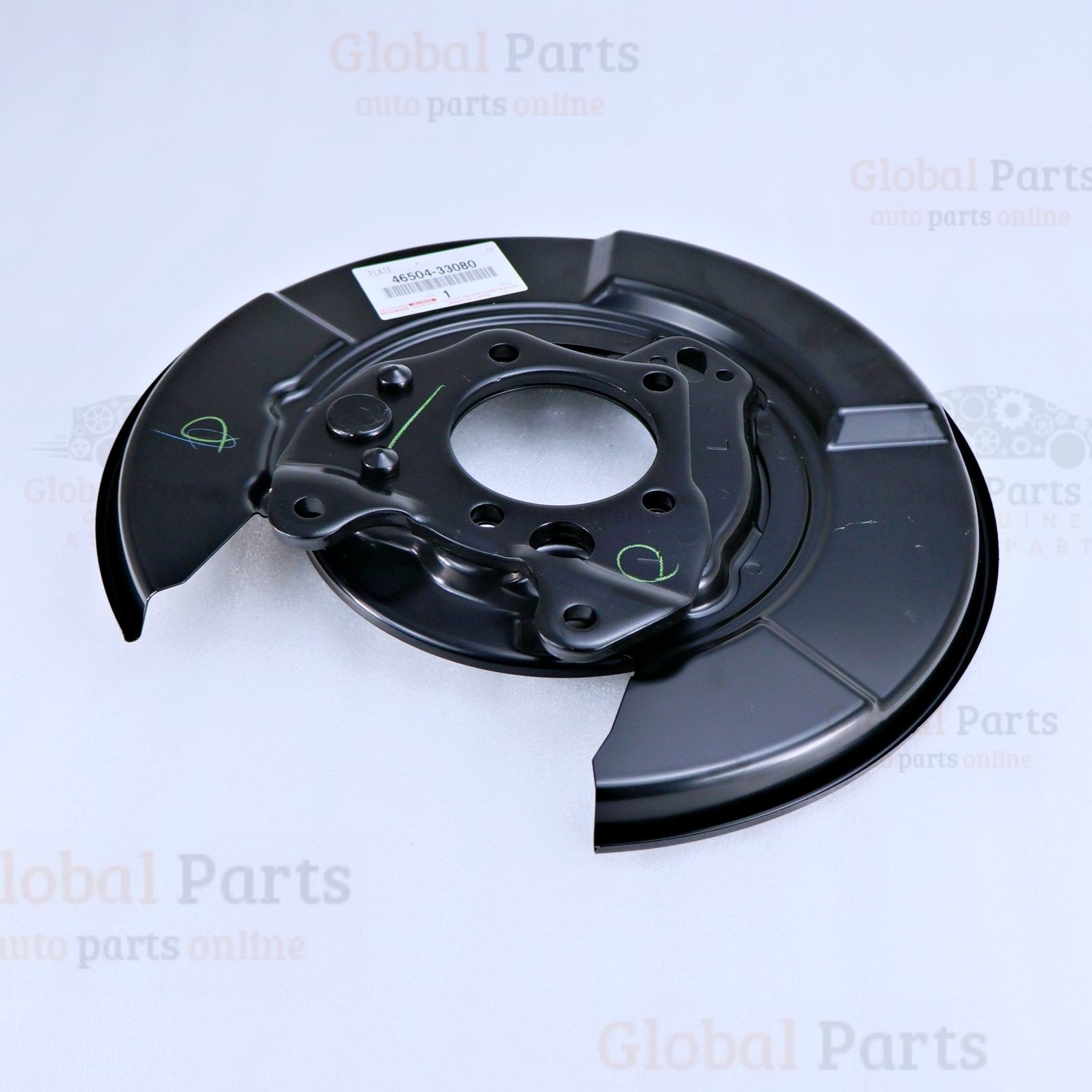 Genuine Toyota OEM Left Parking Brake Backing Plate - 46504-33080
