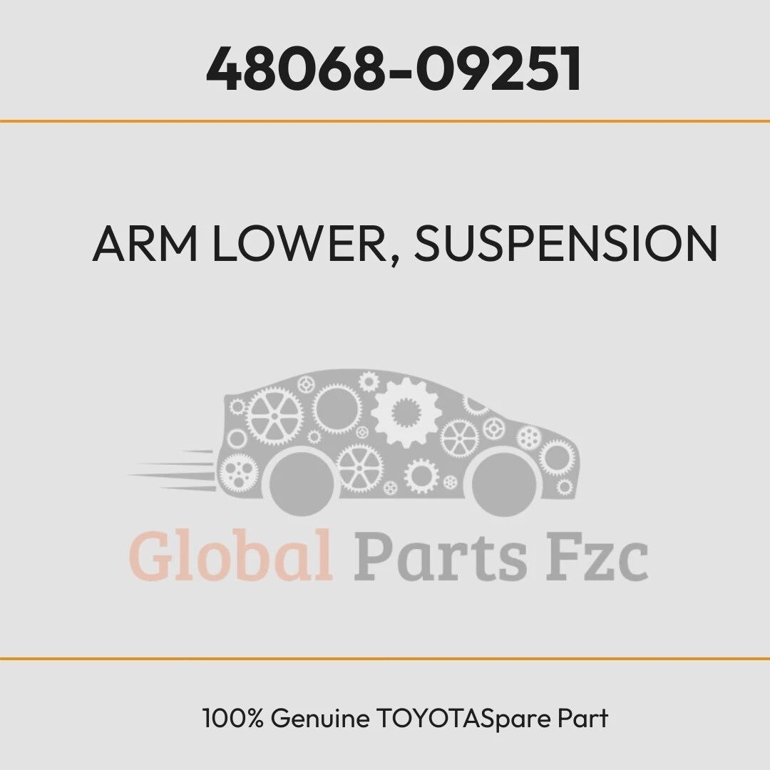 Genuine Toyota OEM Right Front Lower Control Arm - 48068-09251