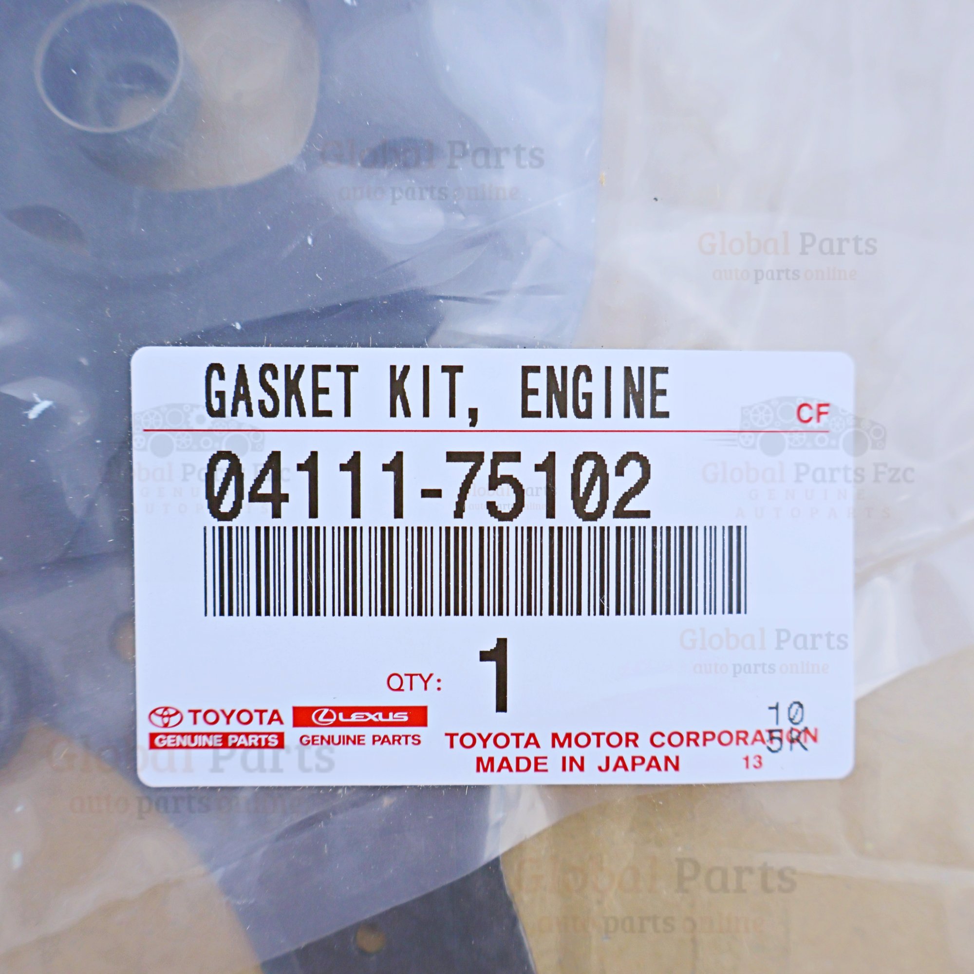 Genuine Toyota OEM Engine Overhaul Gasket Kit - 04111-75102