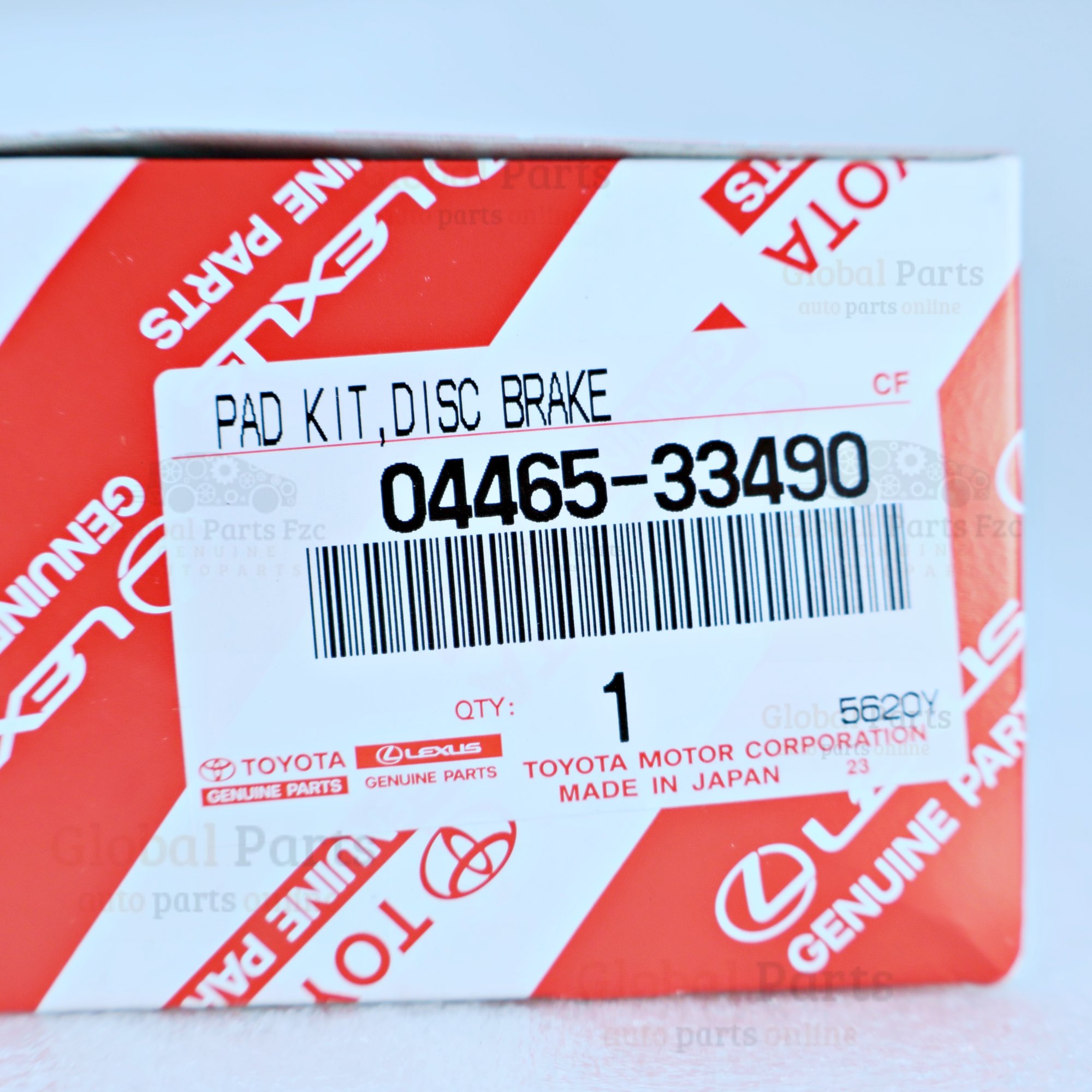 Genuine Toyota OEM Brake Pad Kit - 04465-33490