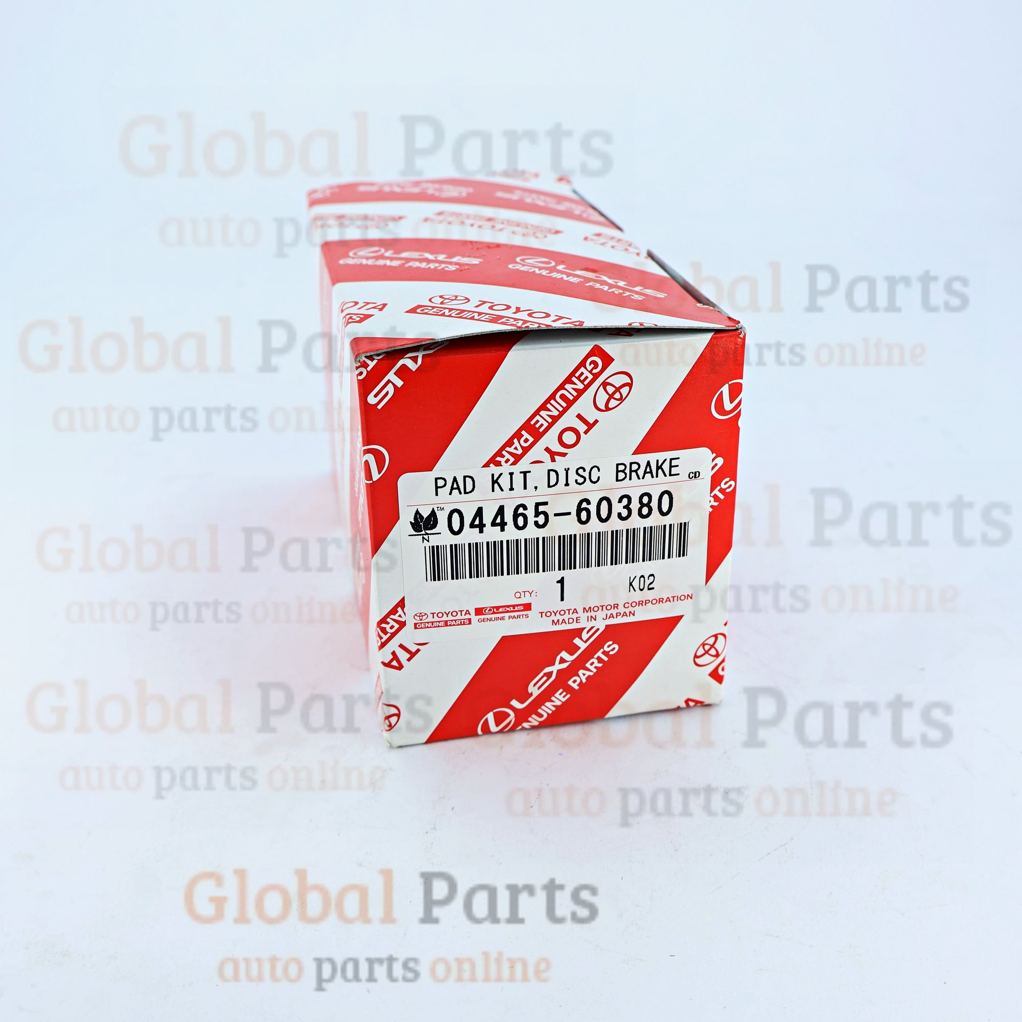 Genuine Toyota OEM Disc Brake Pad Kit - 04465-60380