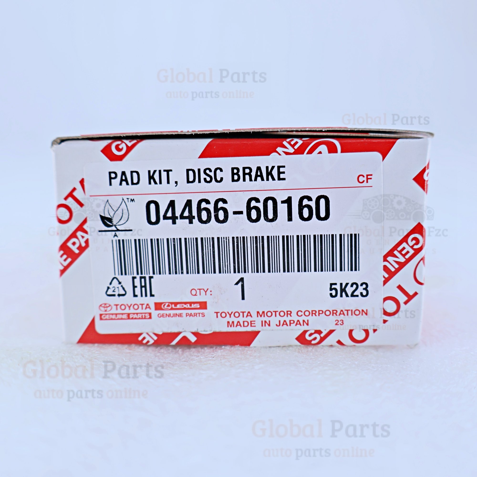 Genuine Toyota OEM Rear Disc Brake Pad Kit - 04466-60160