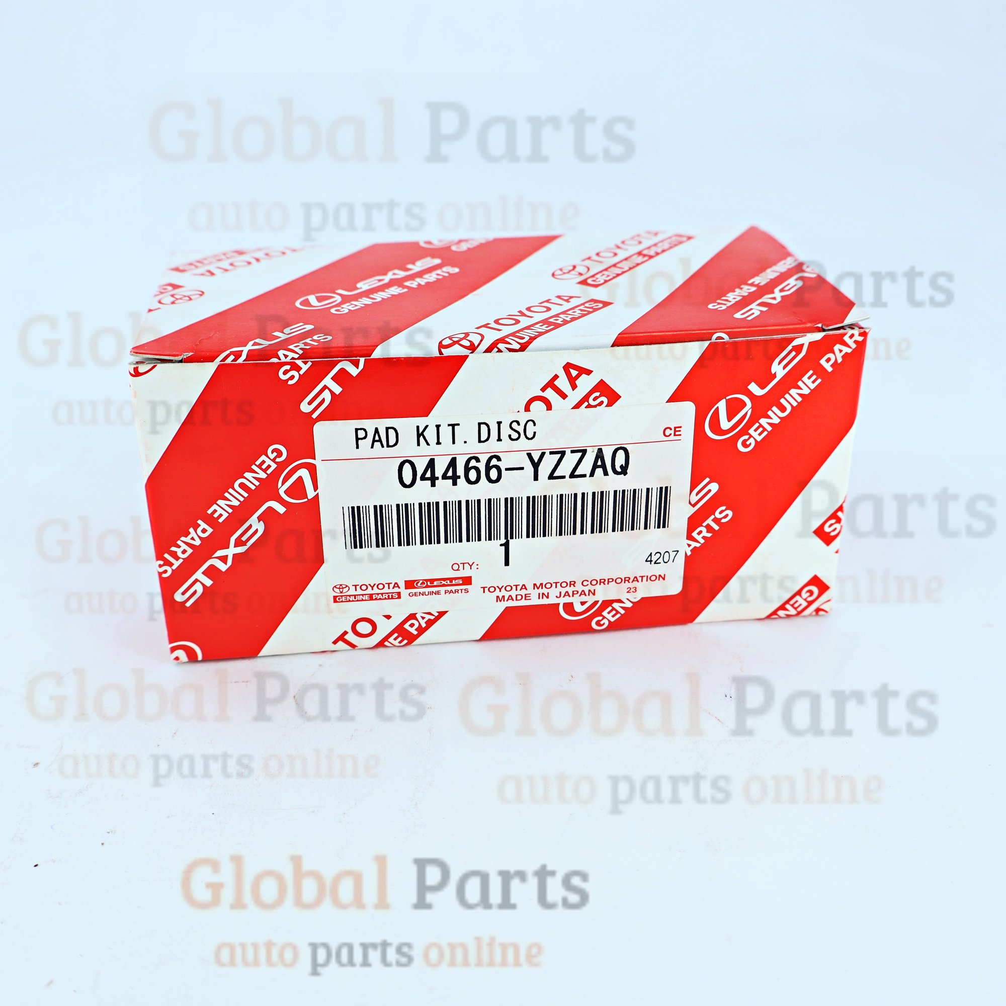 Genuine Toyota OEM Disc Brake Pad Kit - 04466-YZZAQ