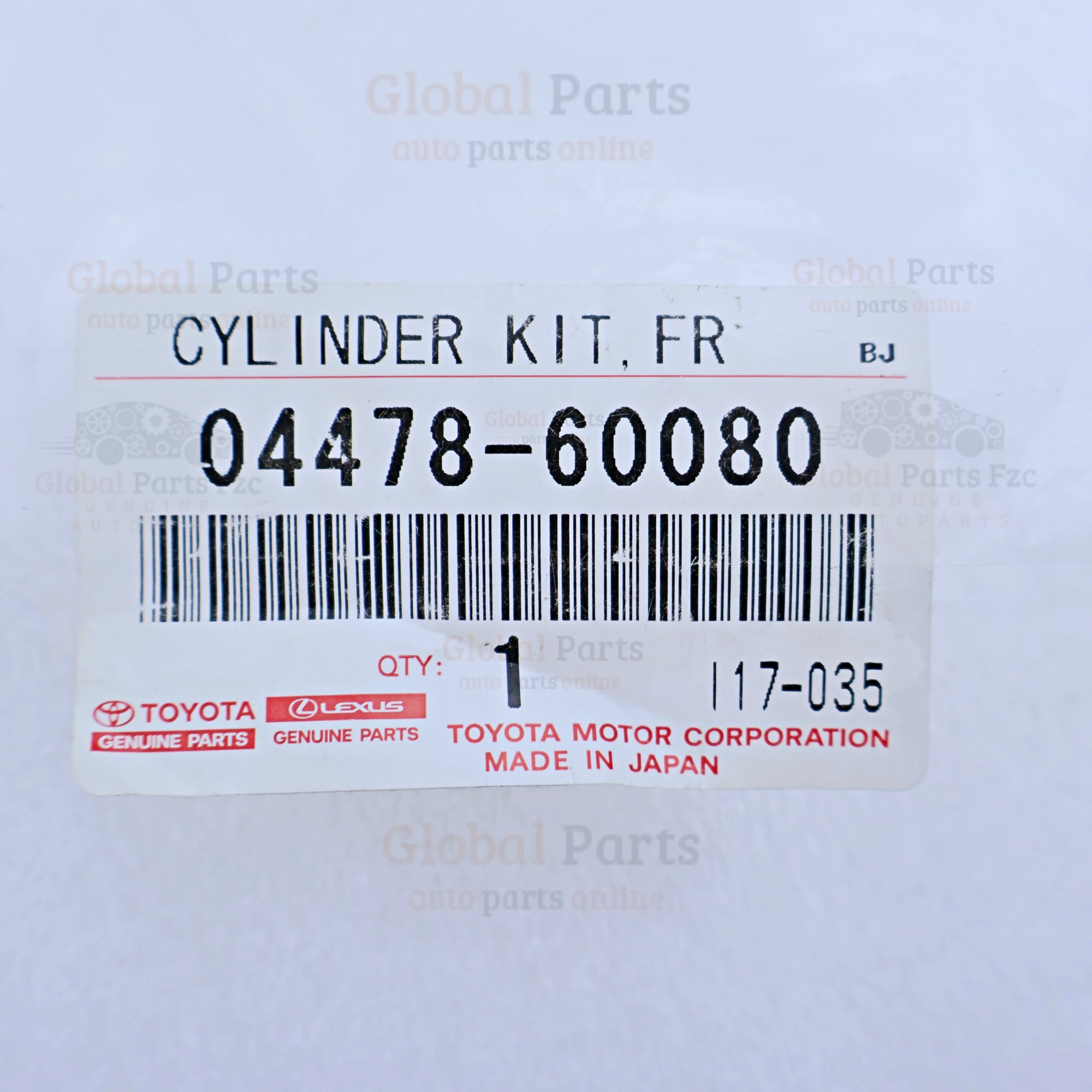 Genuine Toyota OEM Front Disc Brake Caliper Cylinder Kit - 04478-60080