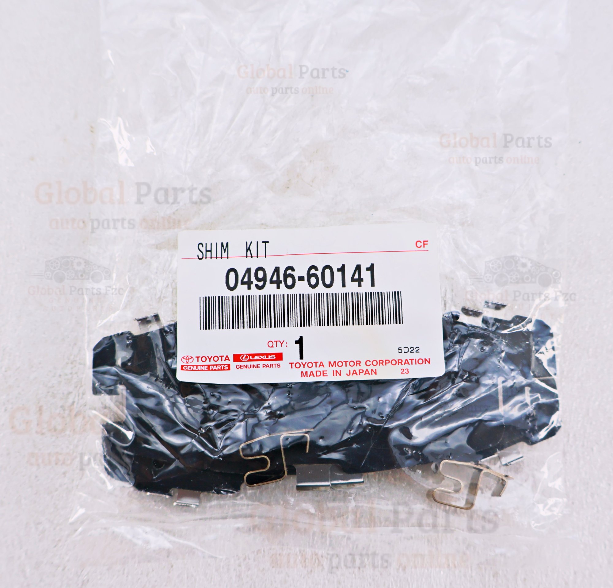 Genuine Toyota OEM Anti Squeal Shim Kit - 04946-60141