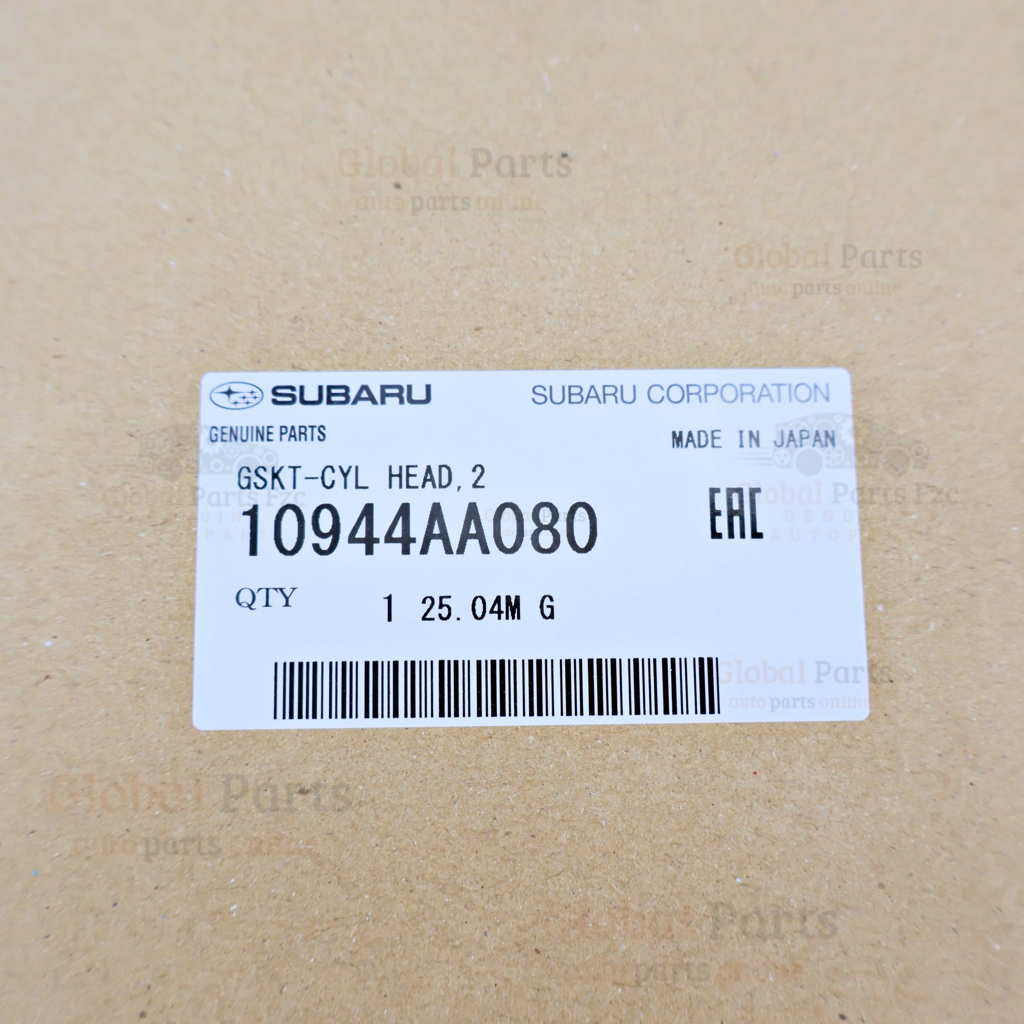 Genuine Subaru OEM Cylinder Head Gasket - 10944-AA080