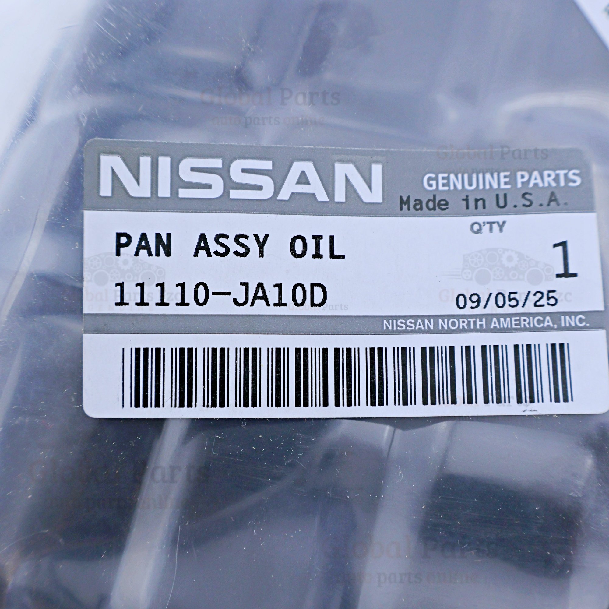 Genuine Nissan OEM Oil Pan Assembly - 11110-JA10D