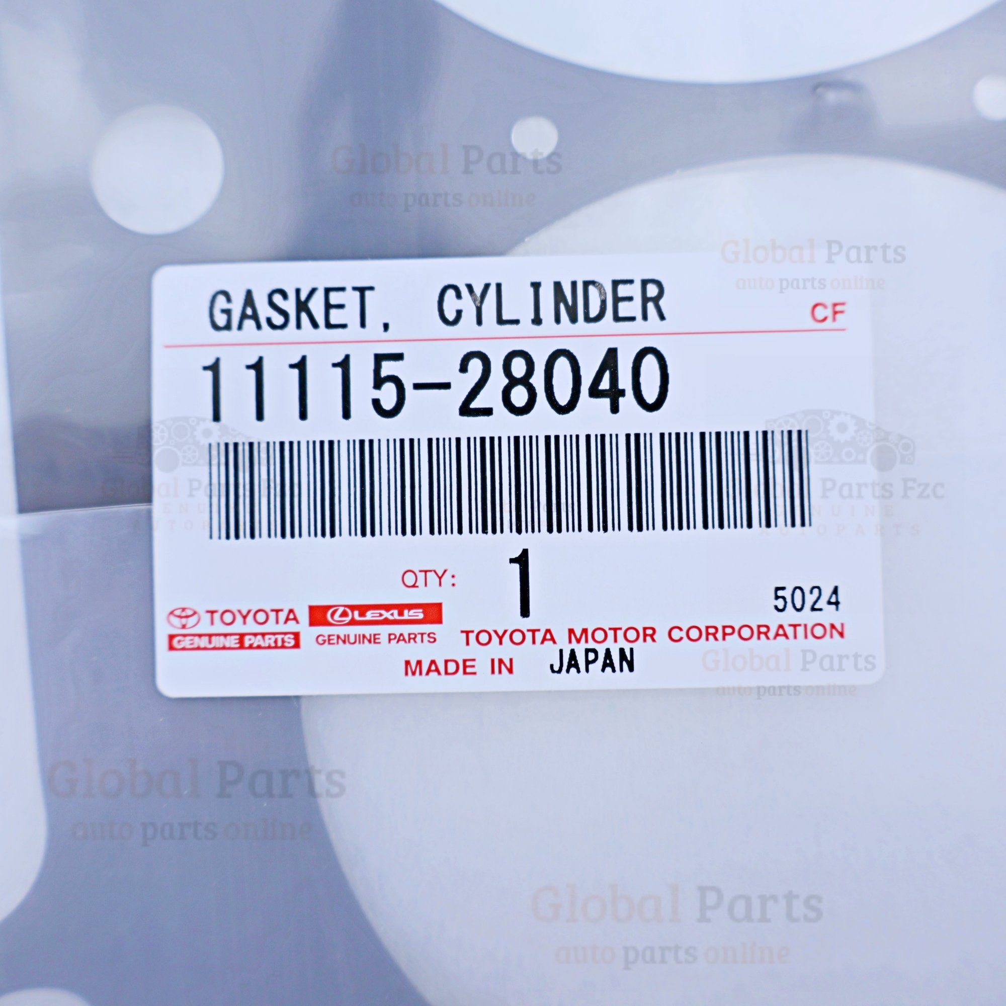 Genuine Toyota OEM Cylinder Head Gasket - 11115-28040