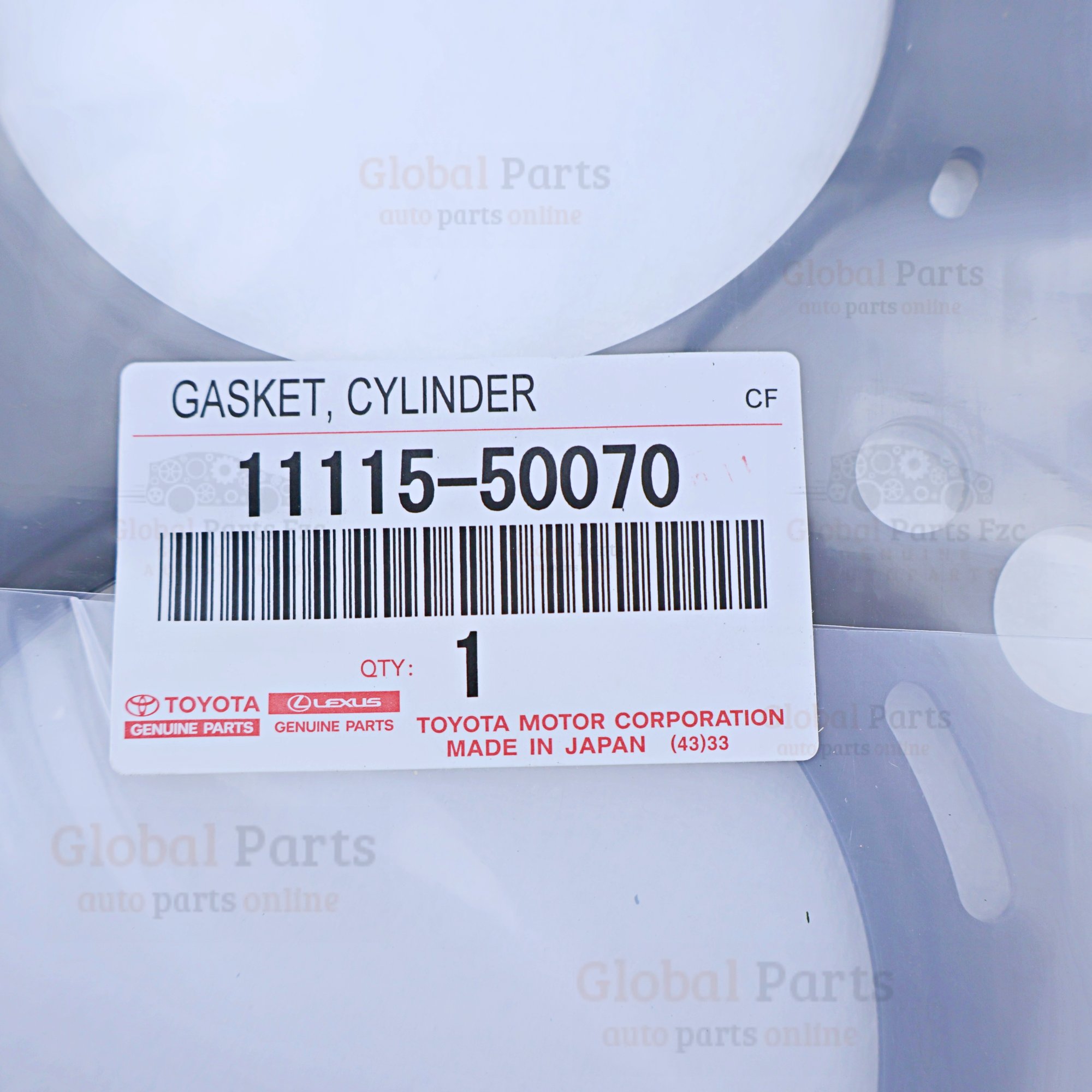 Genuine Toyota OEM Cylinder Head Gasket - 11115-50070