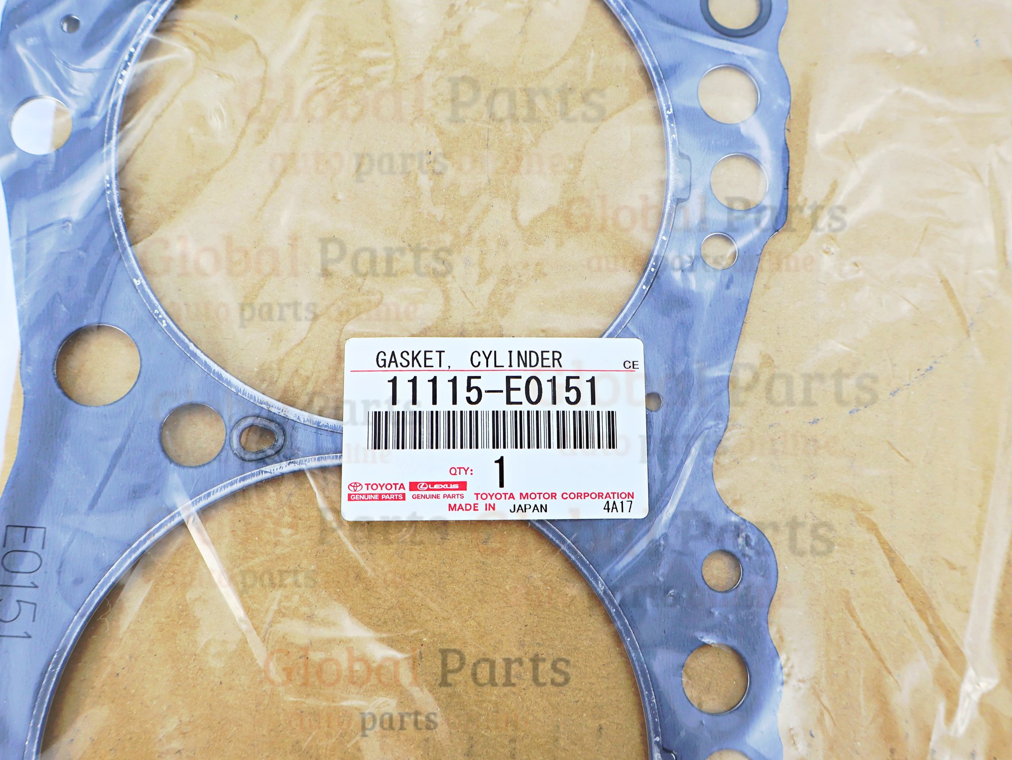 Genuine Toyota OEM Cylinder Head Gasket - 11115-E0151