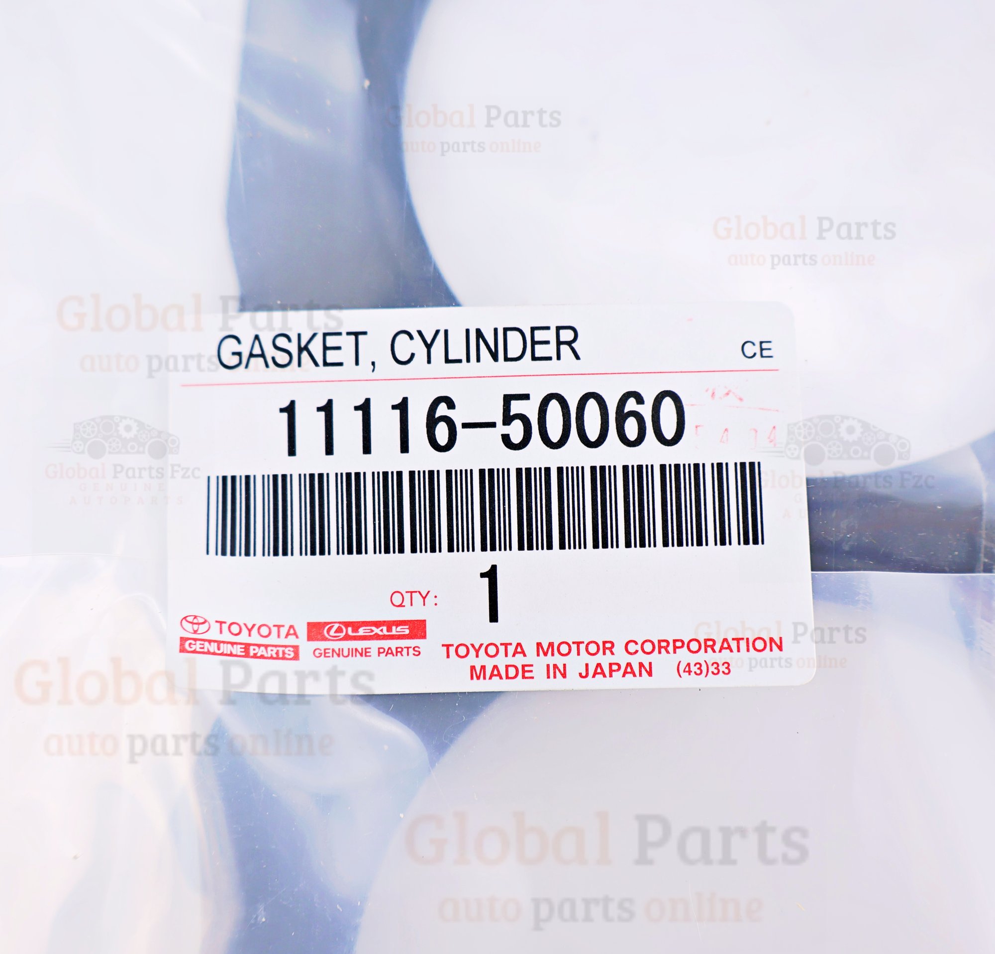 Genuine Toyota OEM Cylinder Head Gasket - 11116-50060