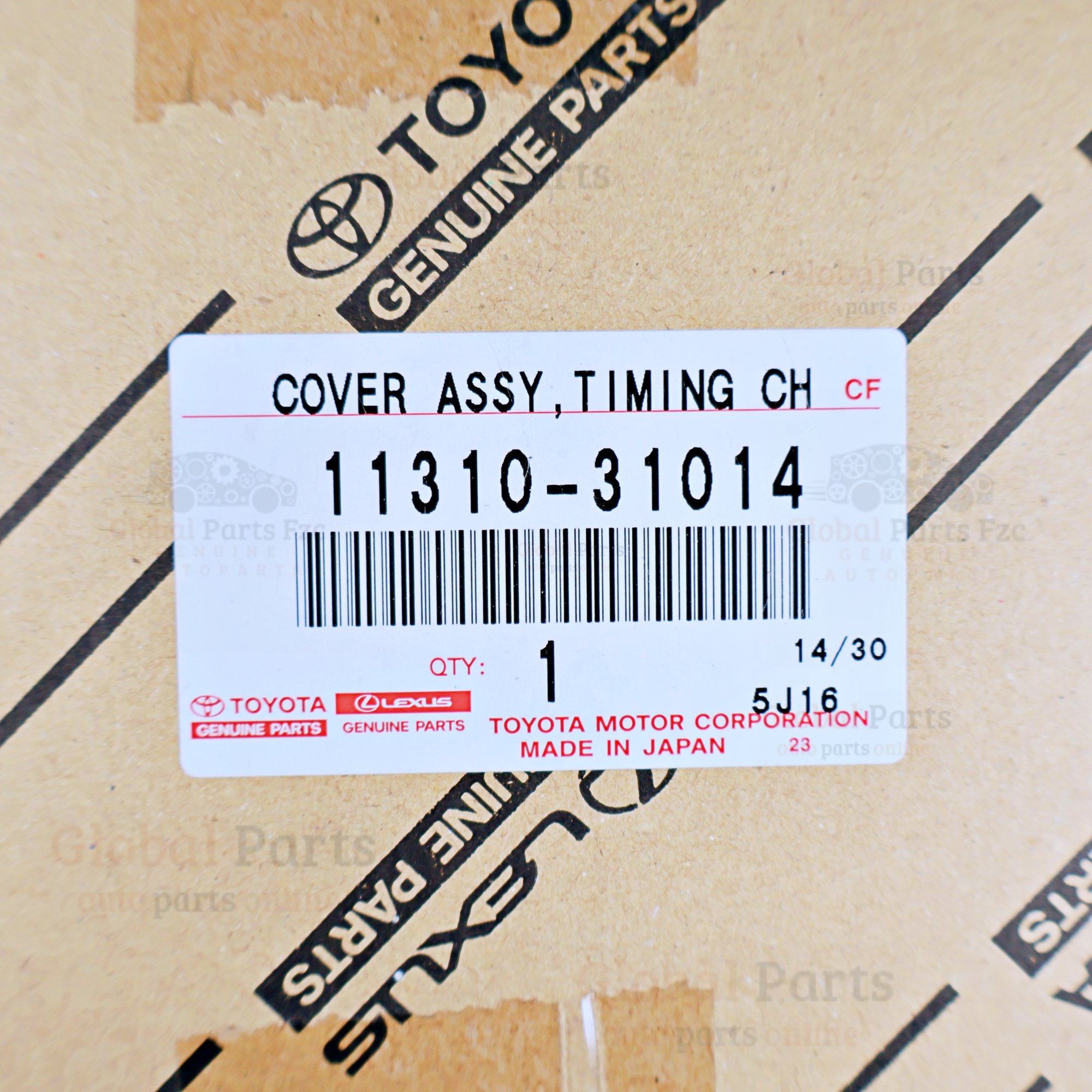 Genuine Toyota OEM Timing Cover Assembly - 11310-31014