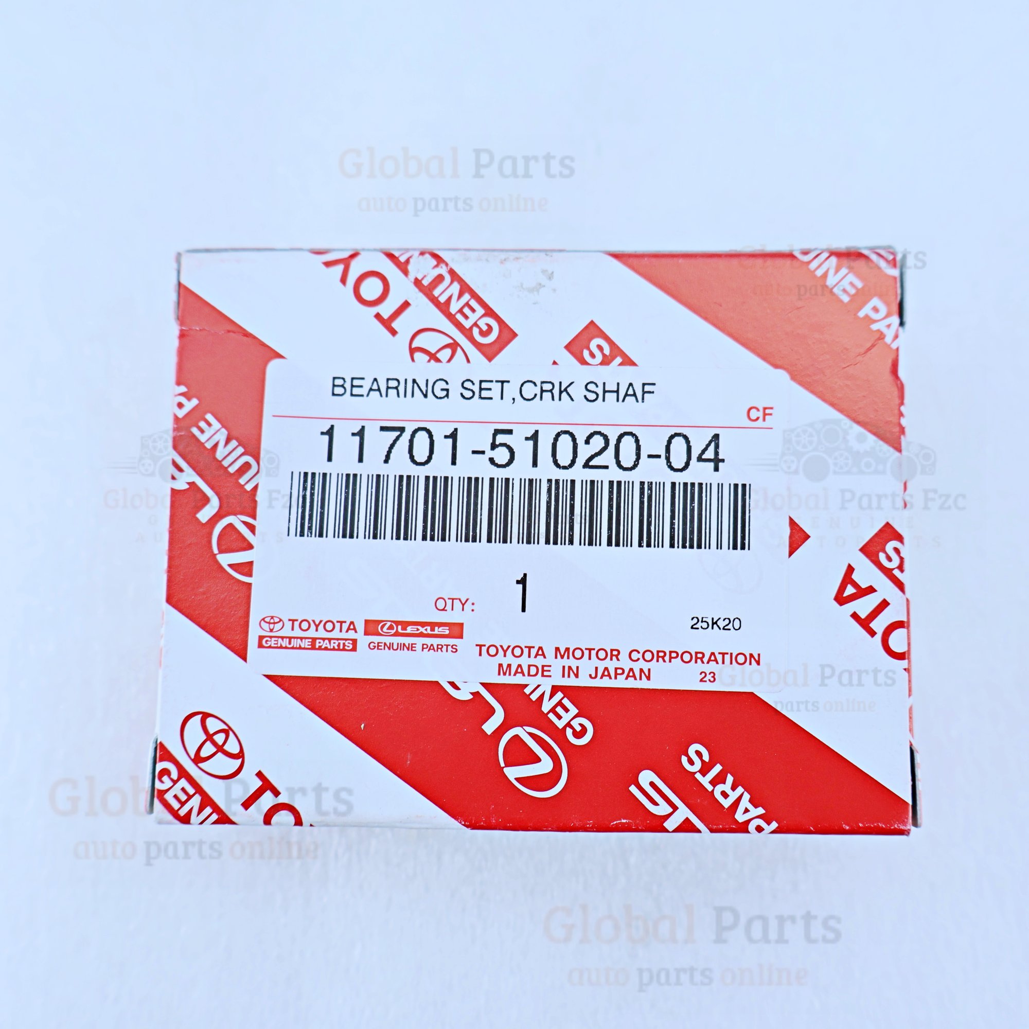 Genuine Toyota OEM Crankshaft Bearing Set - 11701-51020-04