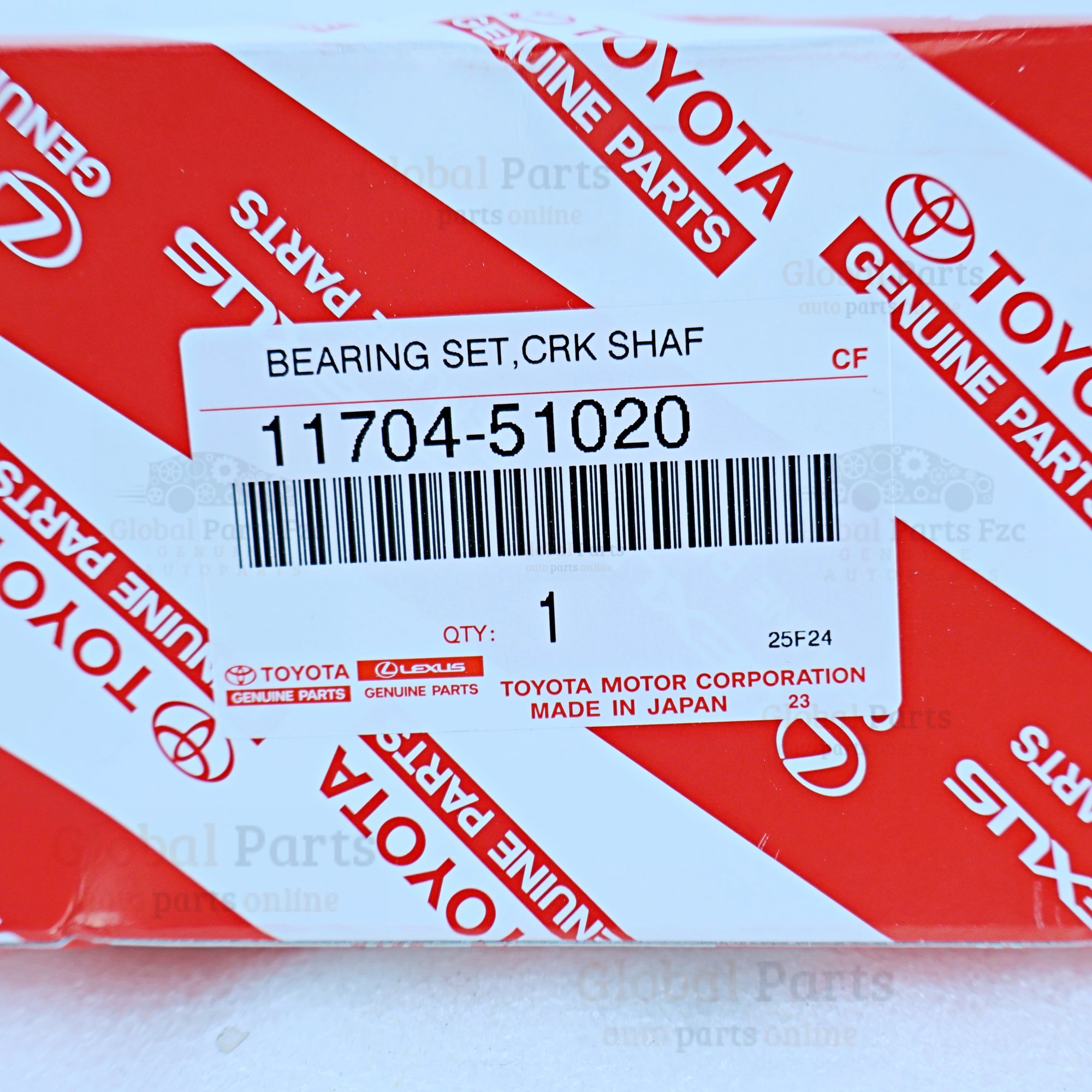 Genuine Toyota OEM Crankshaft Bearing Set - 11704-51020