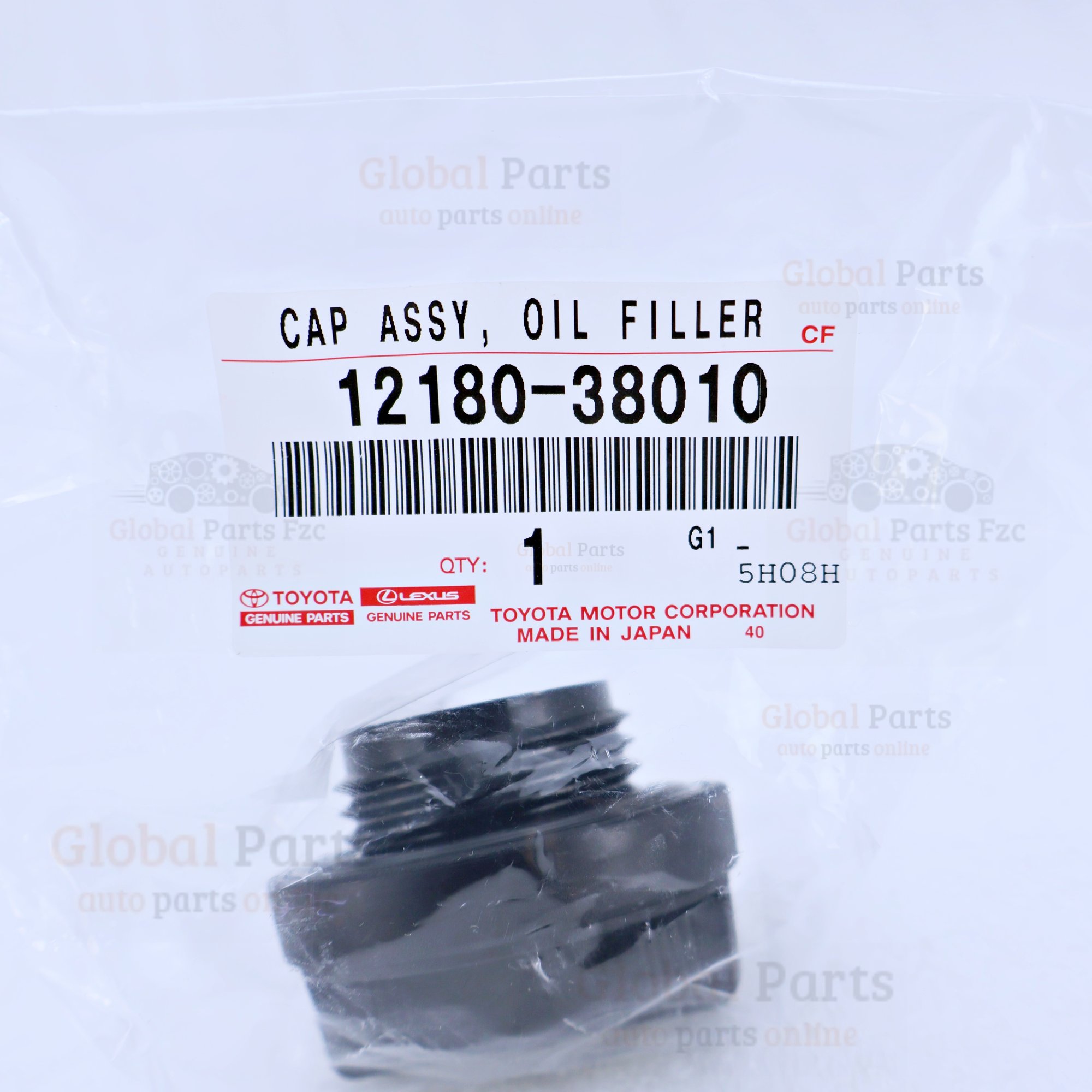Genuine Toyota OEM Oil Filer Cap Assembly - 12180-38010