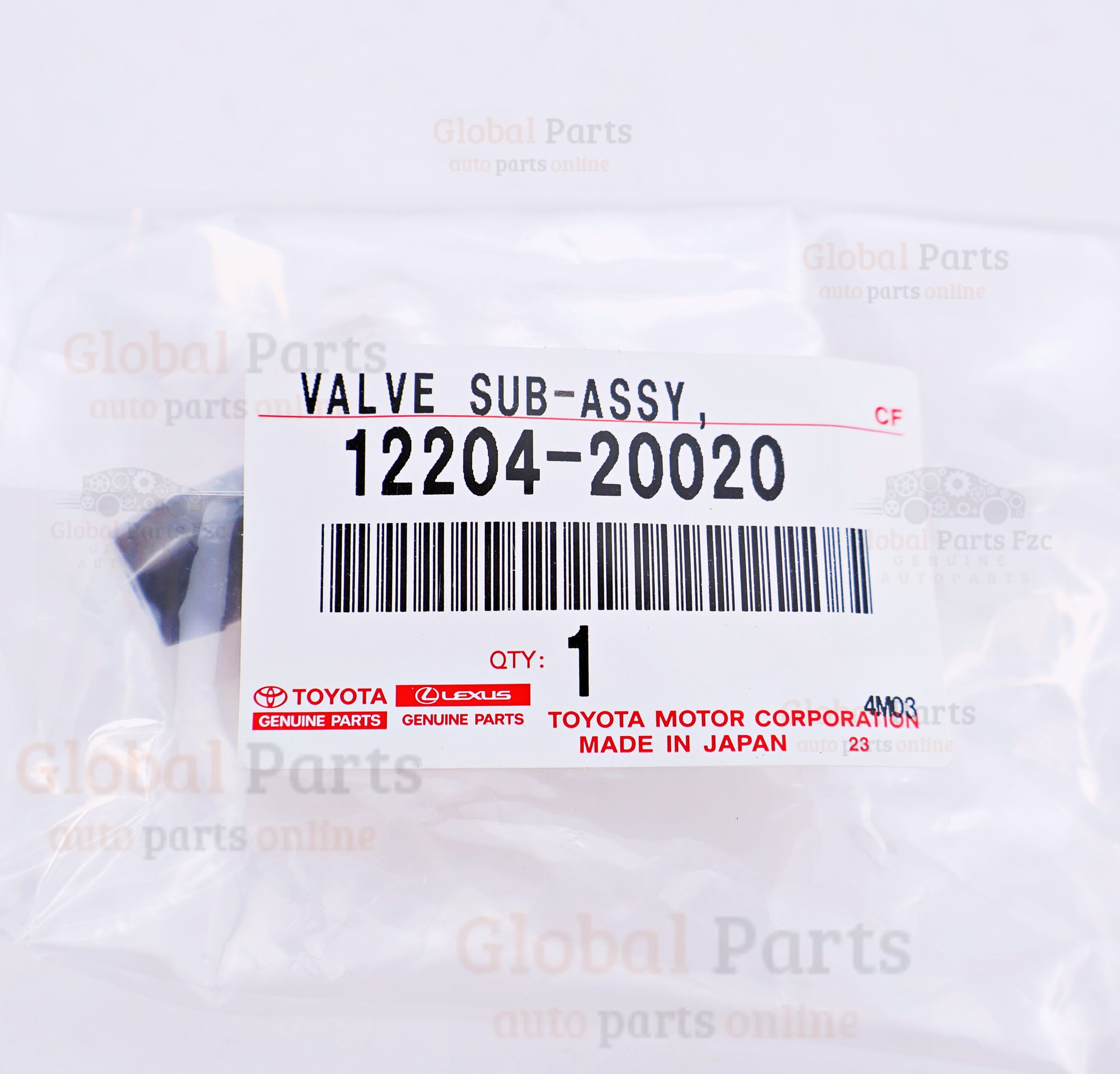 Genuine Toyota OEM Ventilation Valve Assembly - 12204-20020