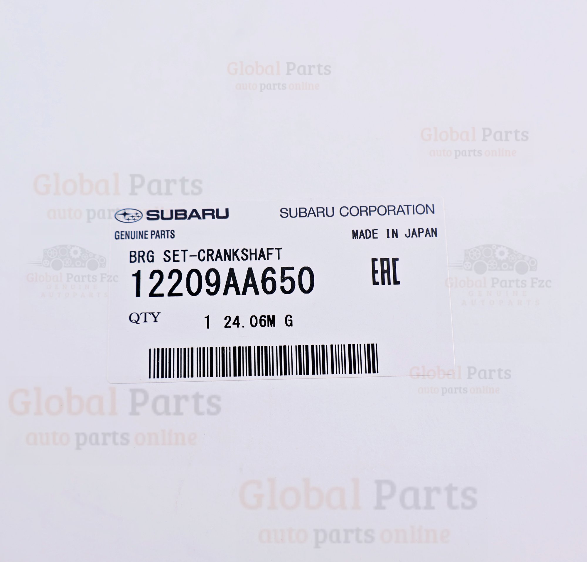 Genuine Subaru OEM Crankshaft Bearing Set - 12209-AA650