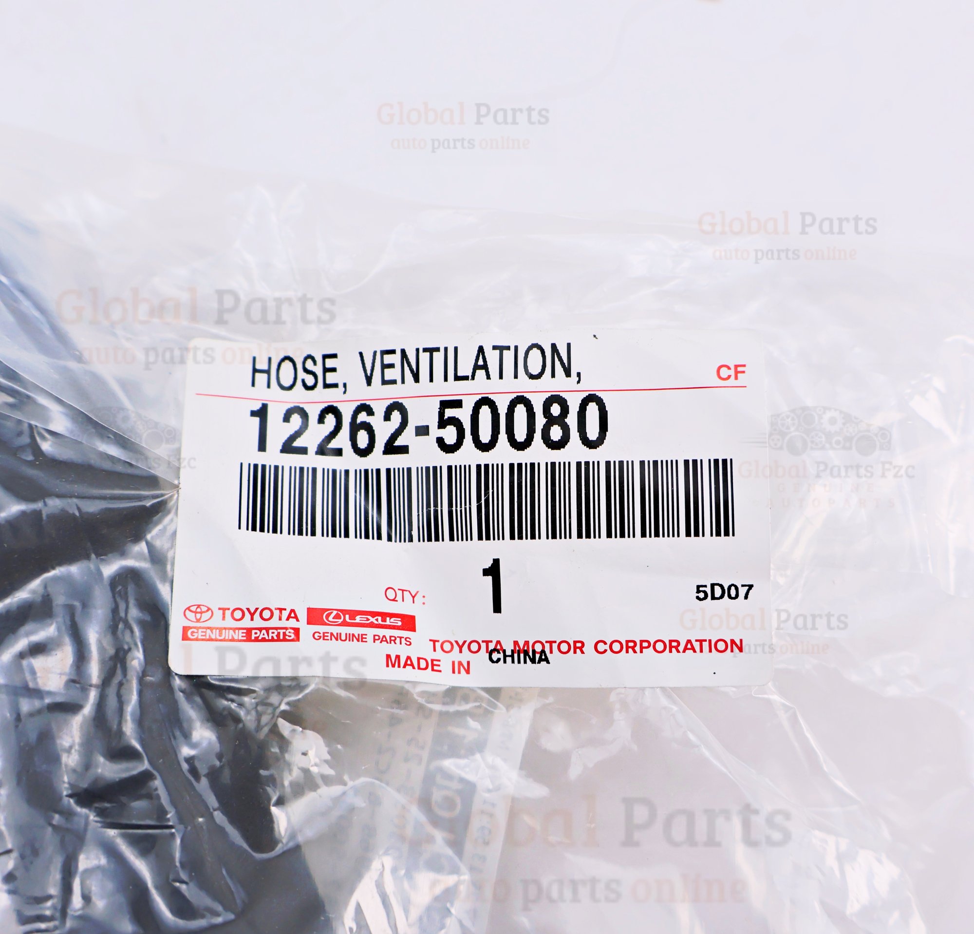 Genuine Toyota OEM Ventilatilation Hose - 12262-50080