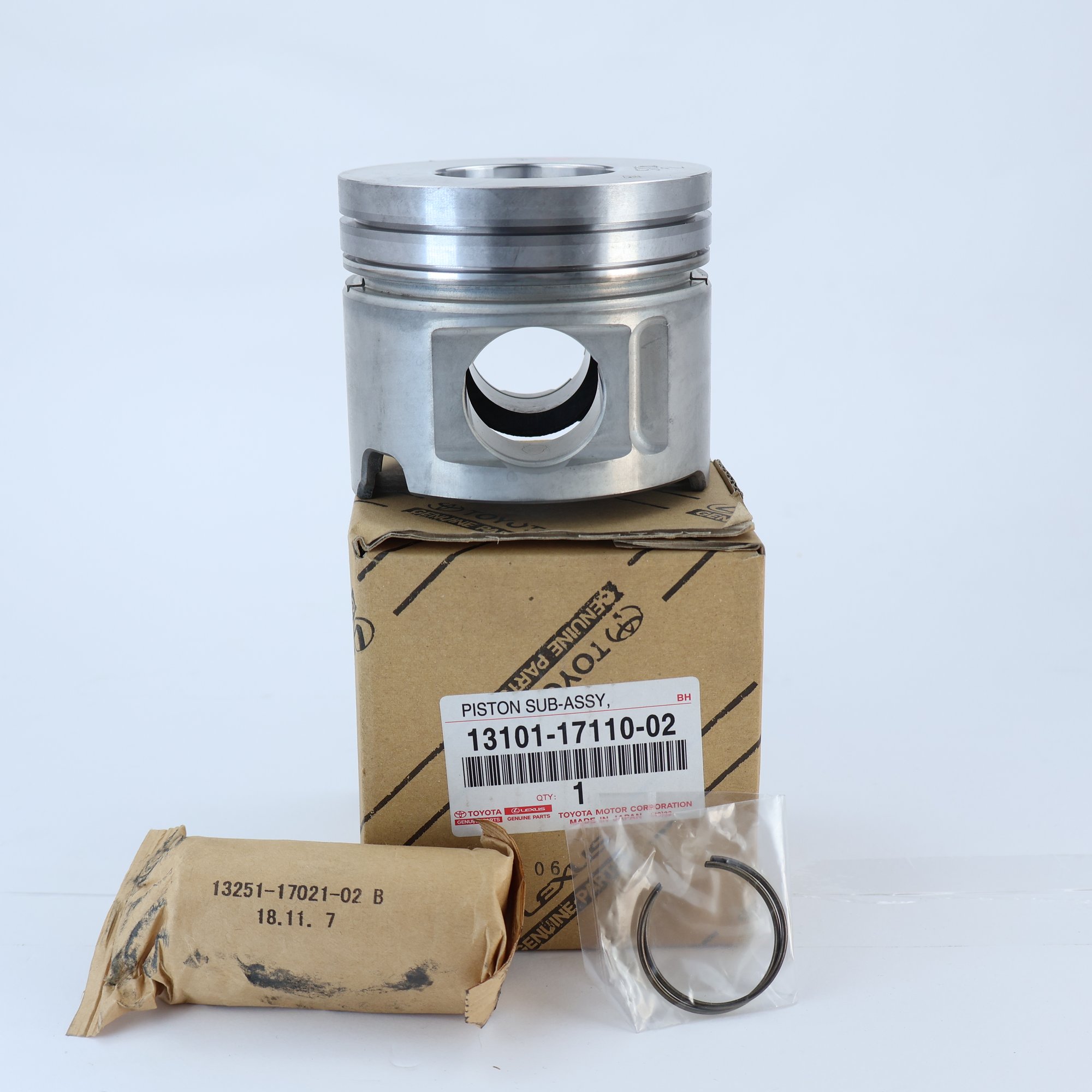 Genuine Toyota OEM Piston with Pin - 13101-11002