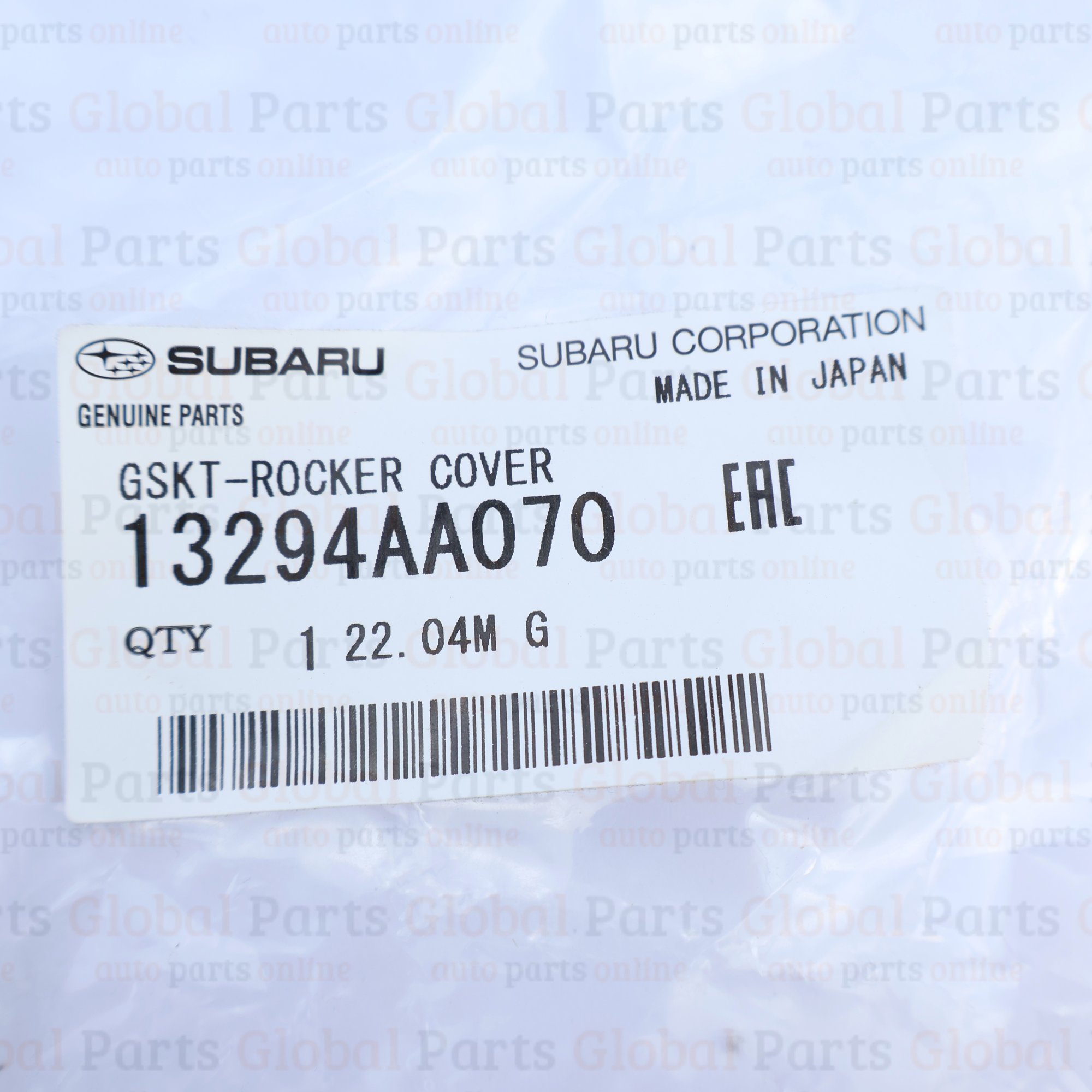 Genuine Subaru OEM Valve Cover Gasket - 13294AA070