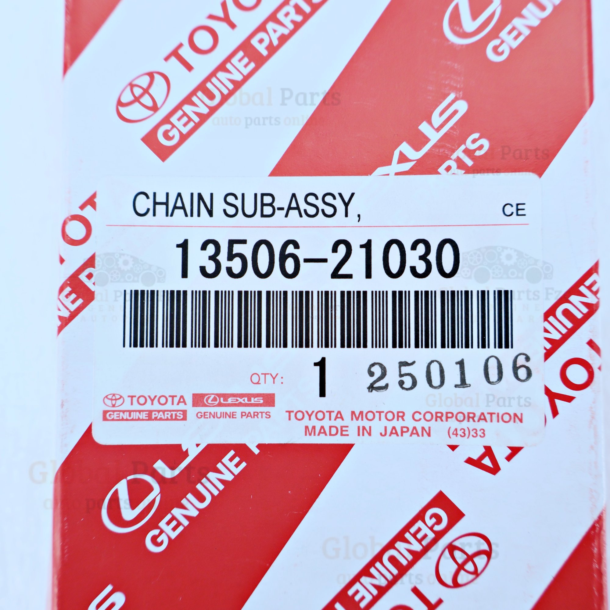 Genuine Toyota OEM Timing Chain - 13506-21030