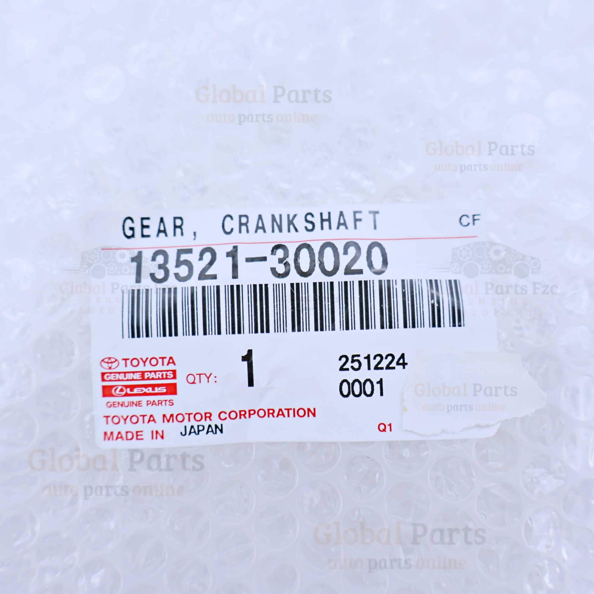Genuine Toyota OEM Crankshaft Timing Gear - 13521-30020