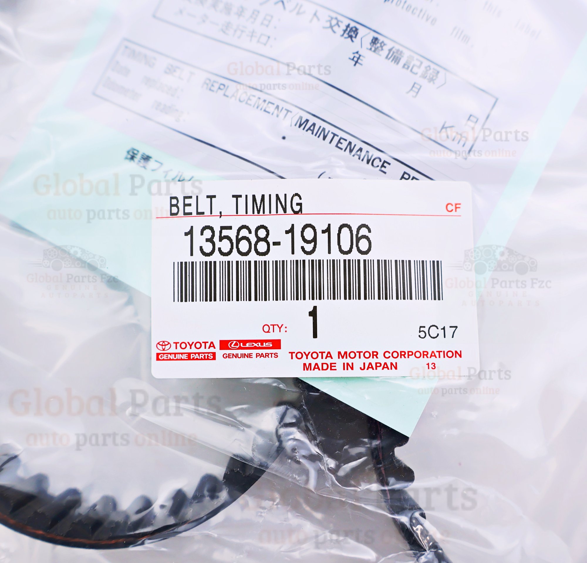 Genuine Toyota OEM Timing Belt - 13568-19106