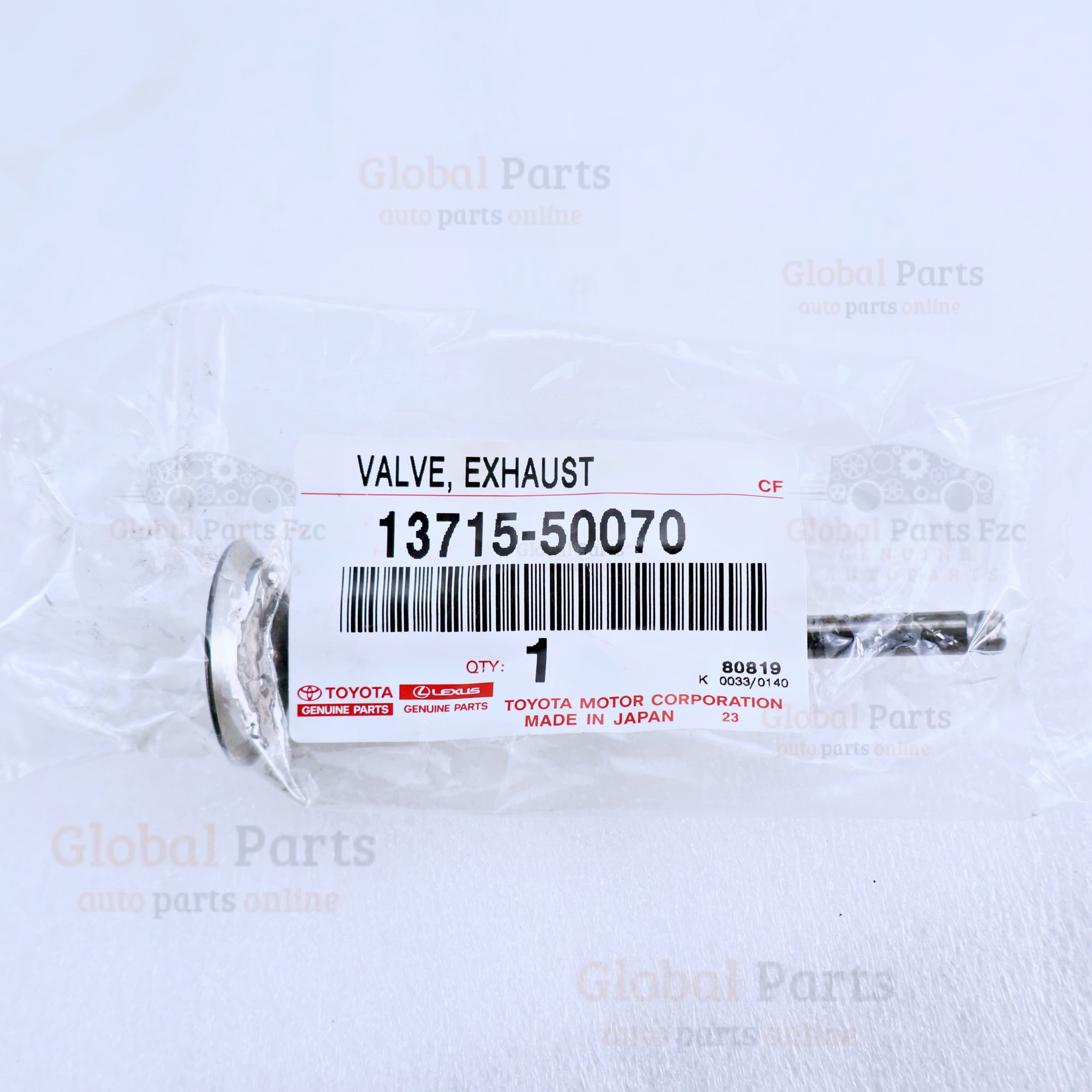 Genuine Toyota OEM Exhaust Valve - 13715-50070