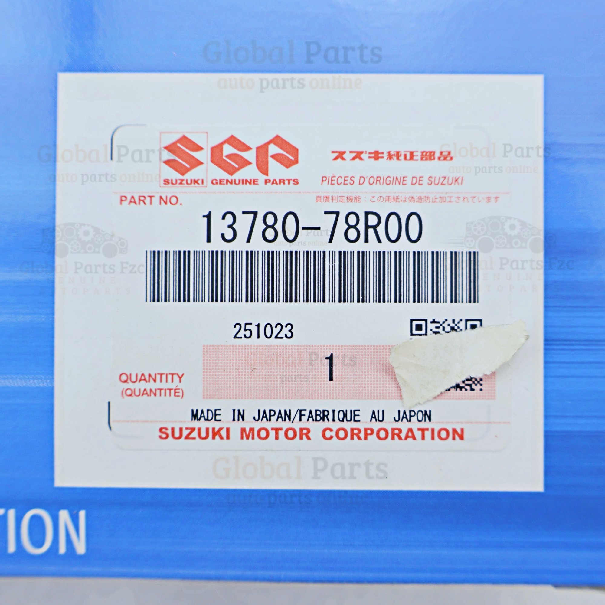 Genuine Suzuki OEM Air Filter Element - 13780-78R00