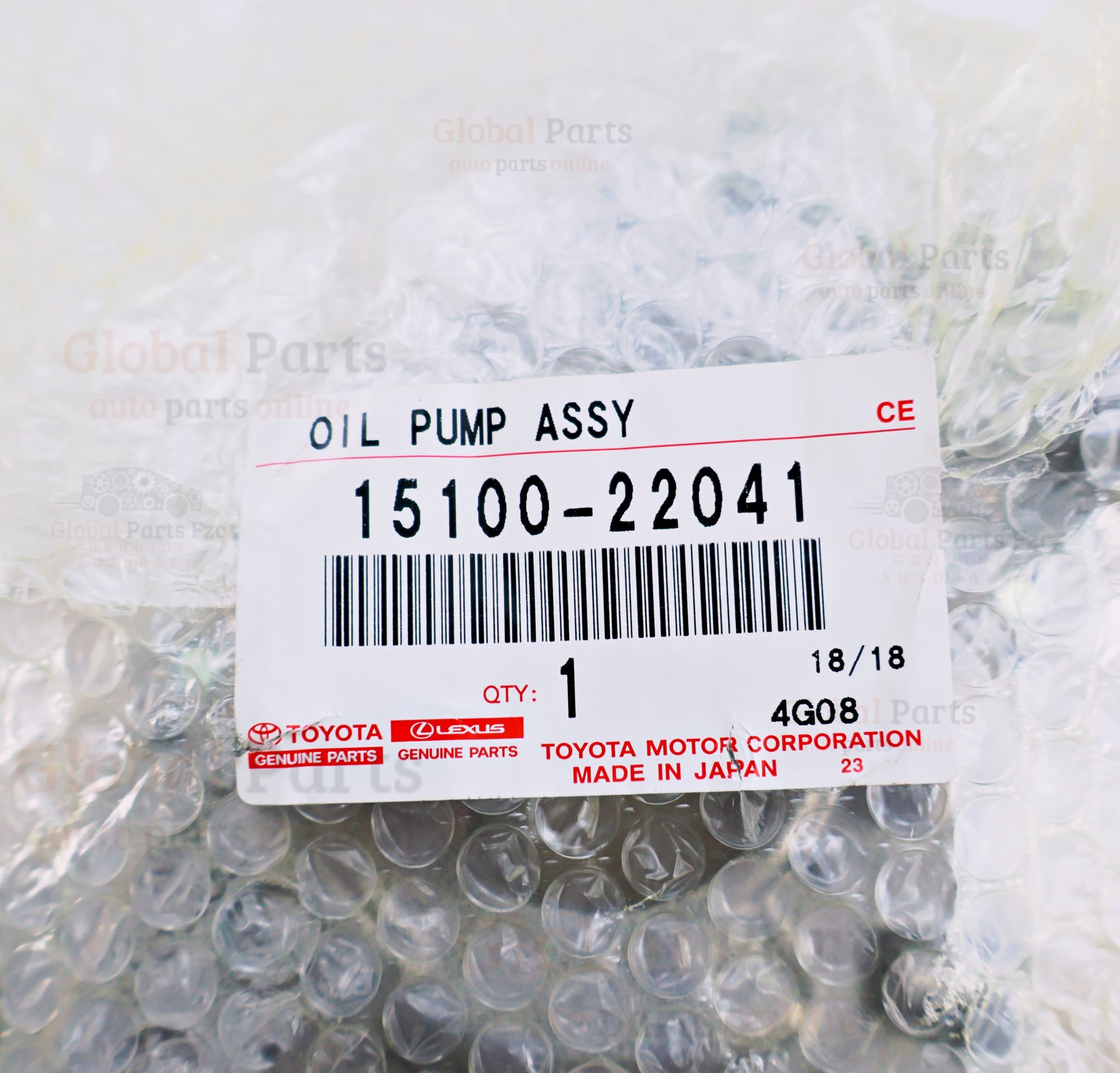 Genuine Toyota OEM Engine Oil Pump - 15100-22041