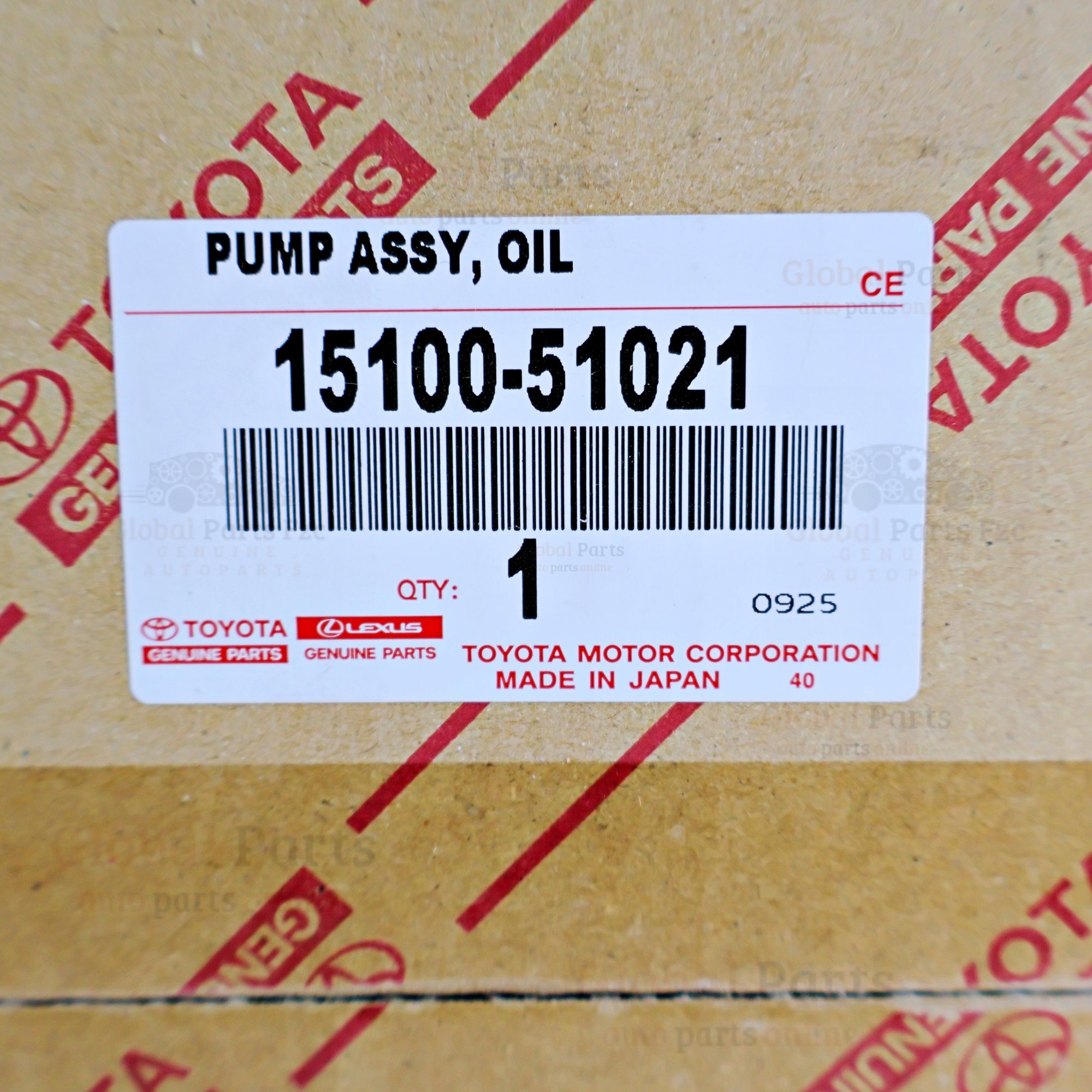 Genuine Toyota OEM Engine Oil Pump - 15100-51021