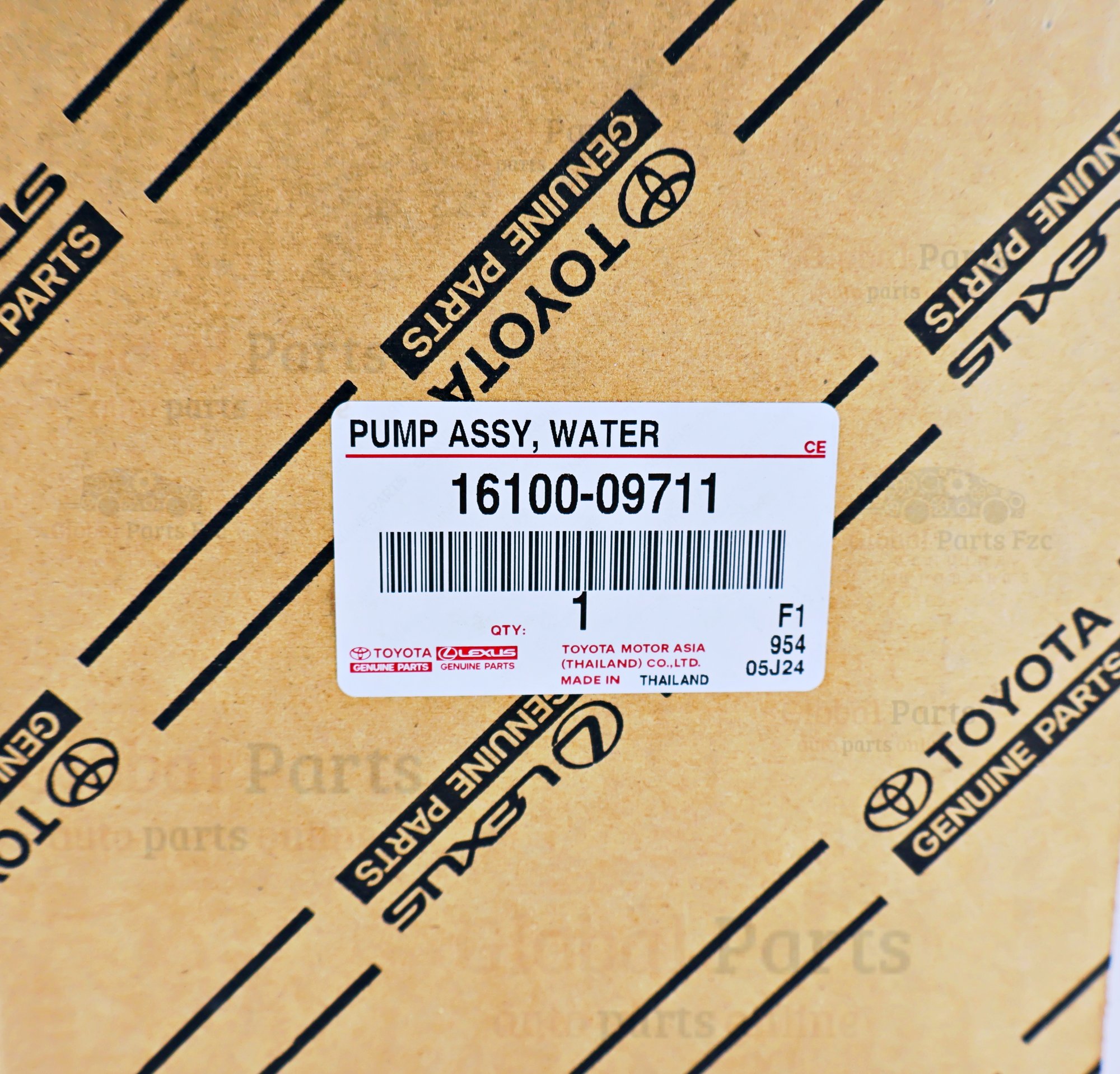 Genuine Toyota OEM Engine Water Pump - 16100-09711