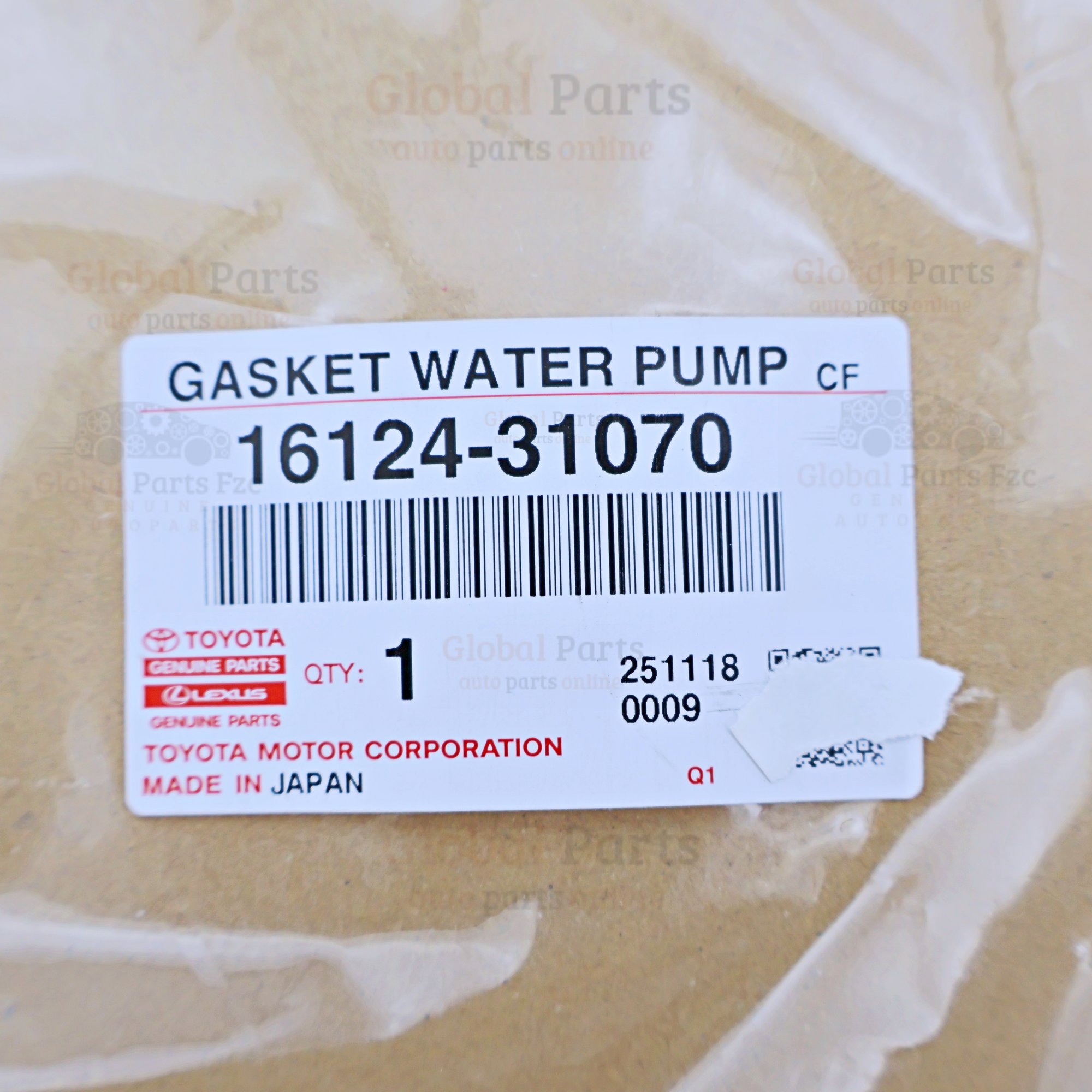 Genuine Toyota OEM Engine Water Pump - 16124-31070