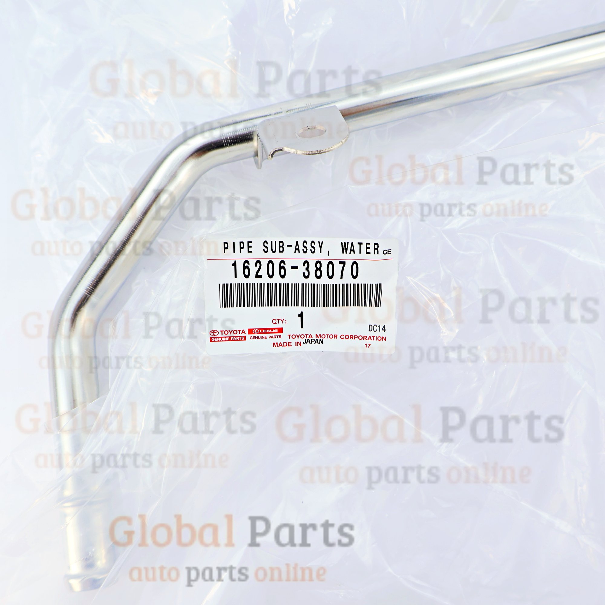 Genuine Toyota OEM Engine Coolant Pipe - 16206-38070