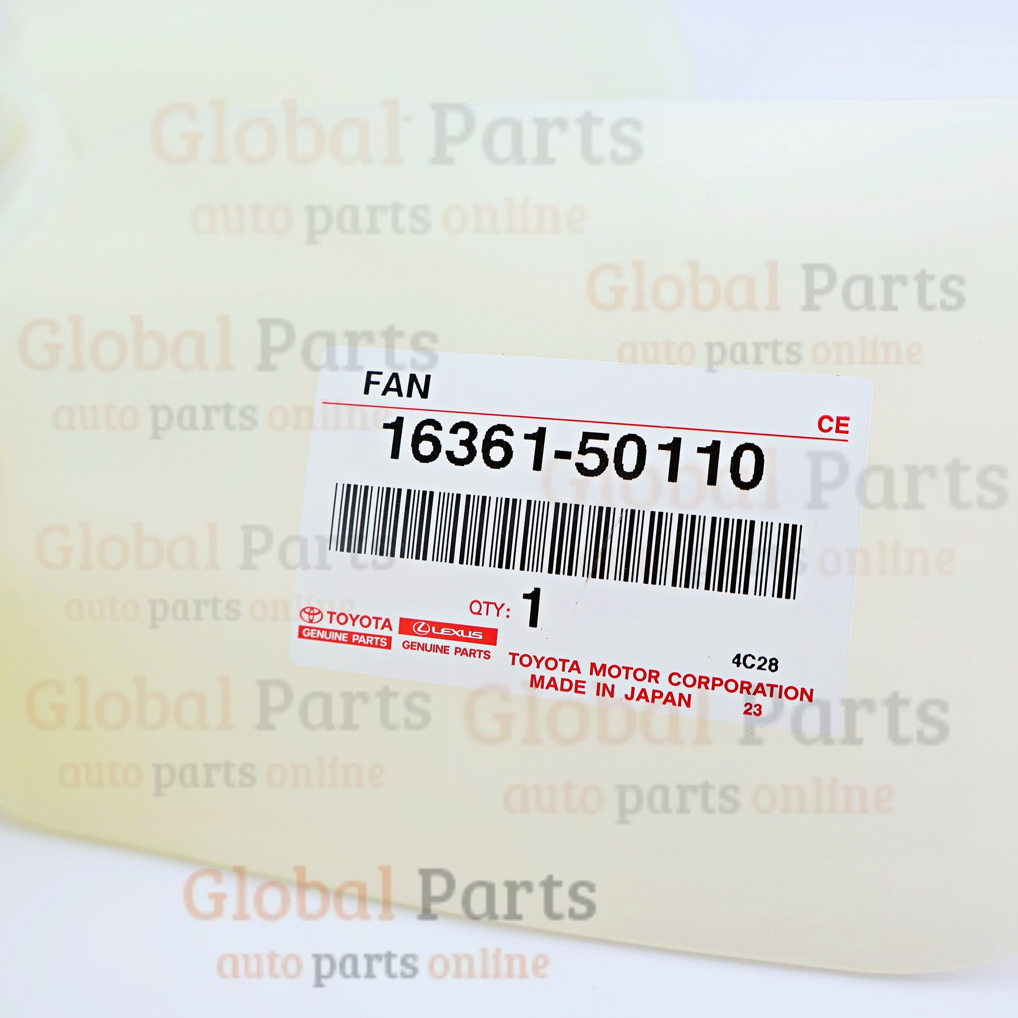 Genuine Toyota OEM Engine Cooling Fan - 16361-50110