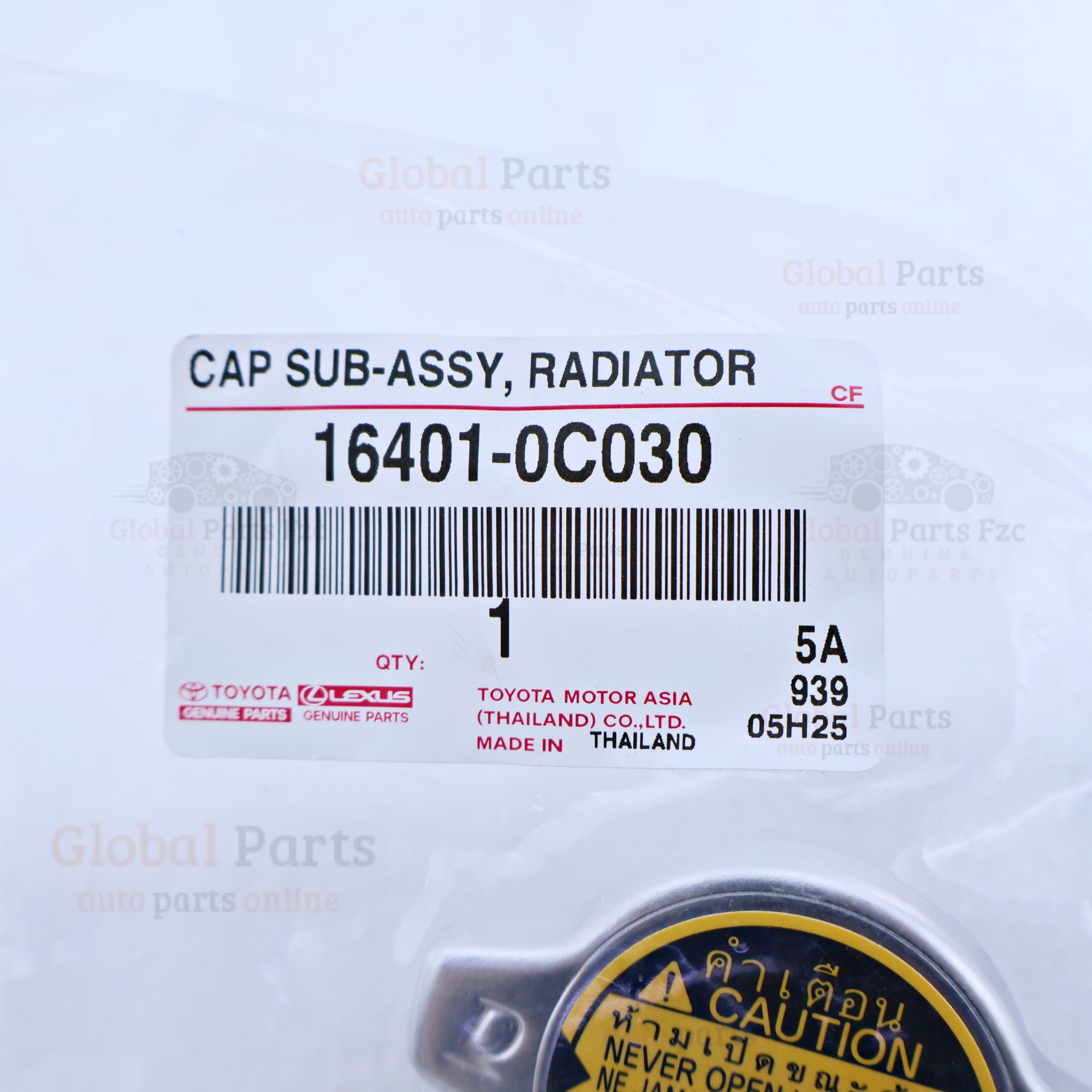 Genuine Toyota OEM Radiator Cap - 16401-0C030