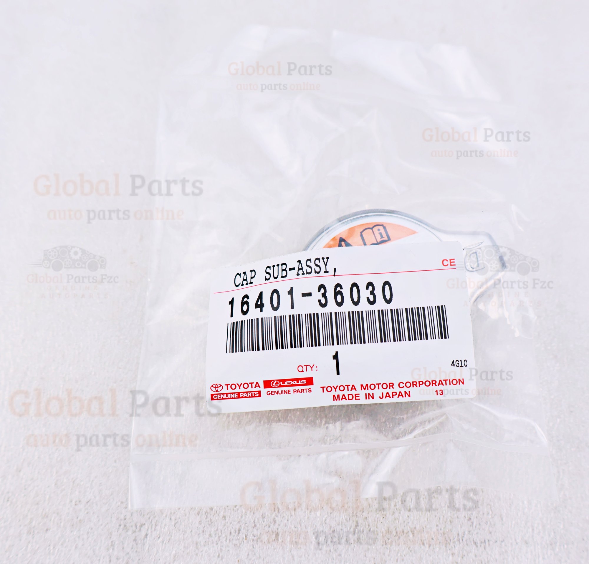 Genuine Toyota OEM Assembly Cap - 16401-36030