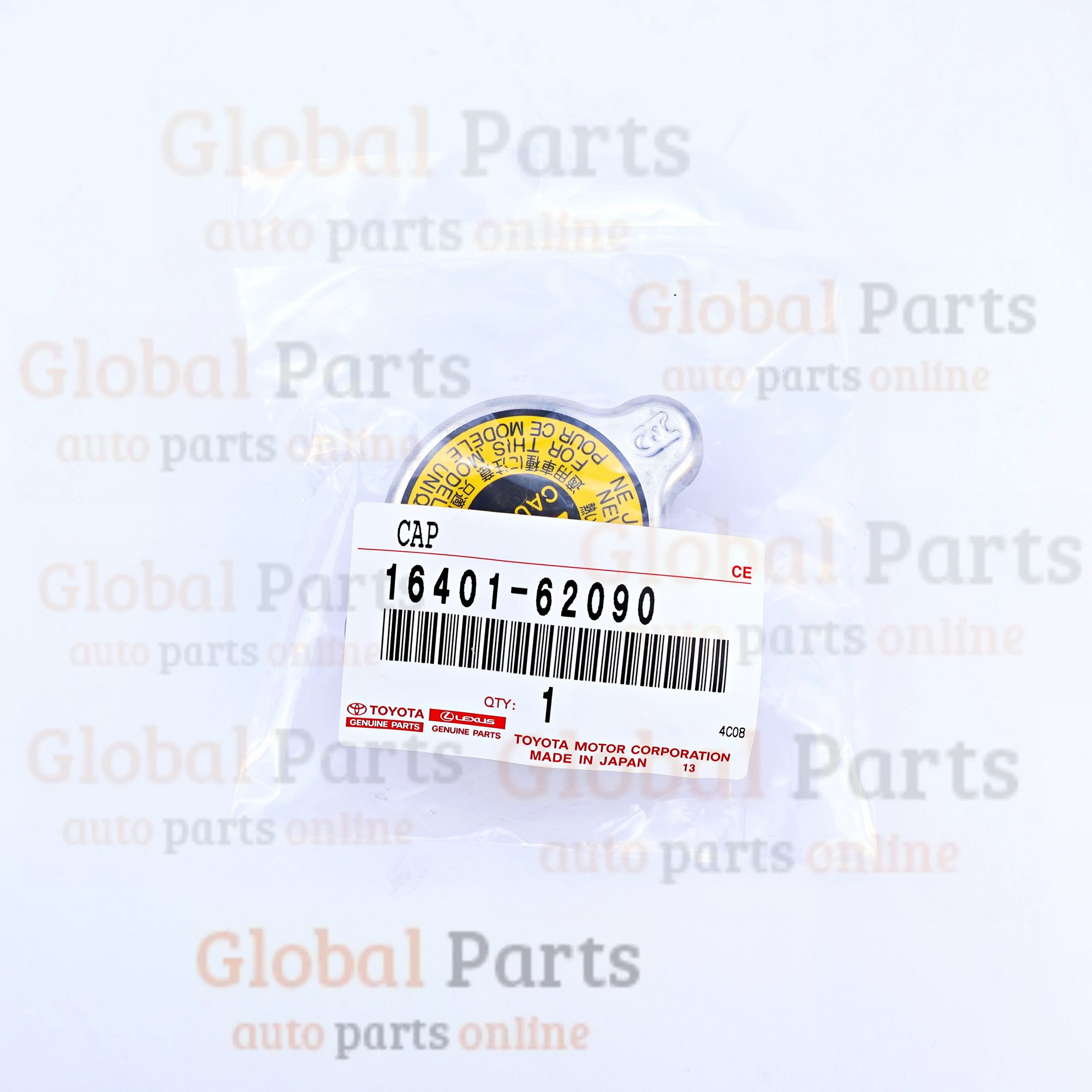 Genuine Toyota OEM (for Water Outlet) Cap - 16401-62090