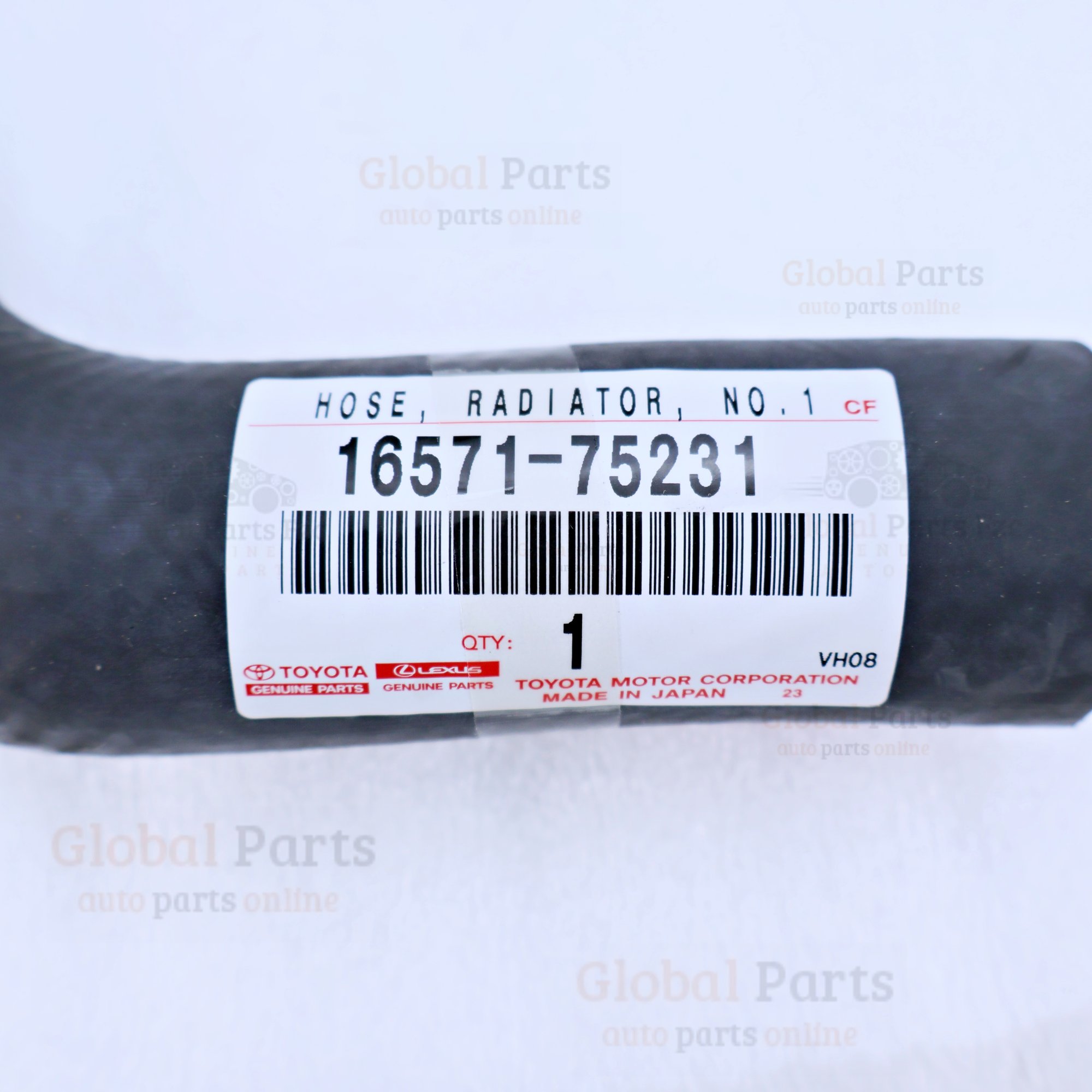 Genuine Toyota OEM Radiator Hose Number 1 - 16571-75231