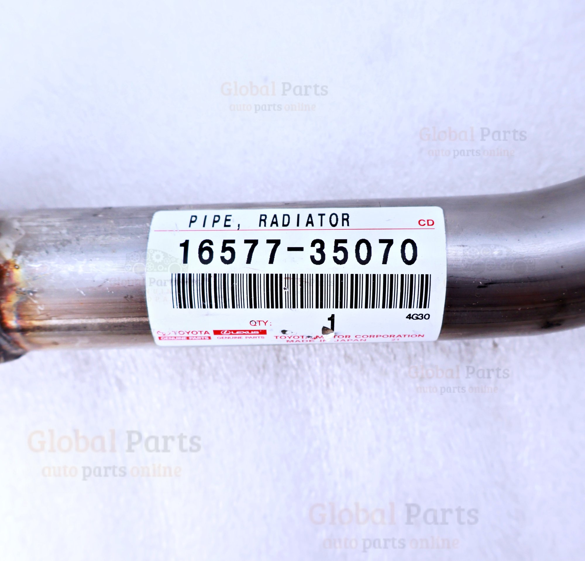 Genuine Toyota OEM Radiator Pipe - 16577-35070