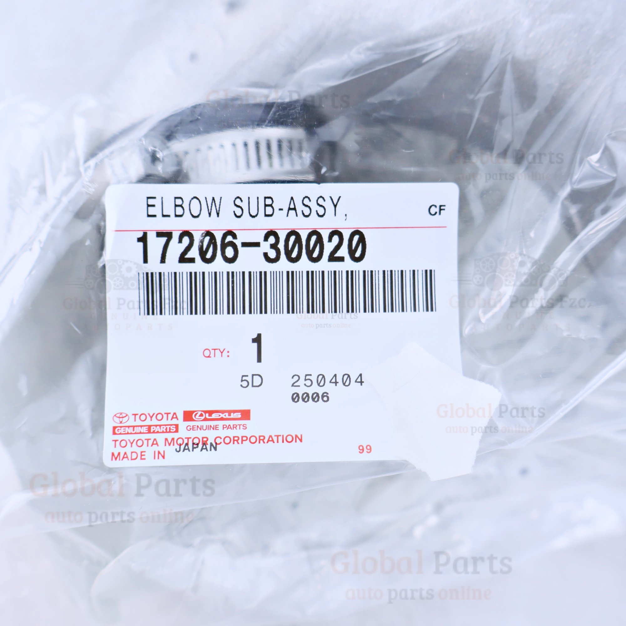 Genuine Toyota OEM Compressor Ourlet Elbow Assembly - 17206-30020