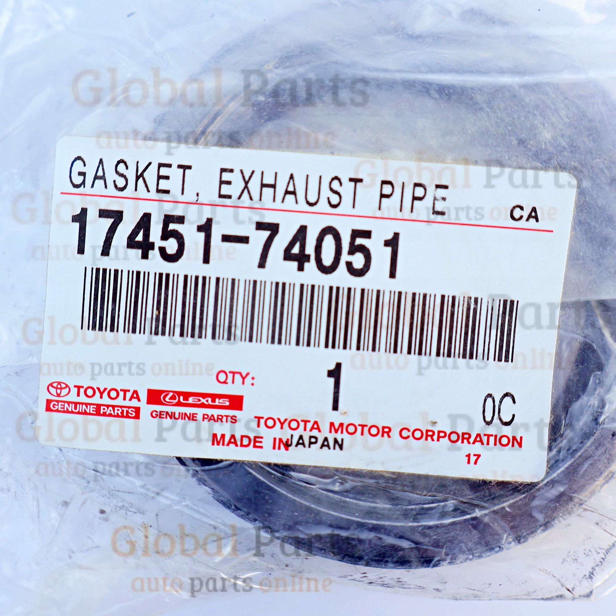 Genuine Toyota OEM Exhaust Pipe Gasket - 17451-74051