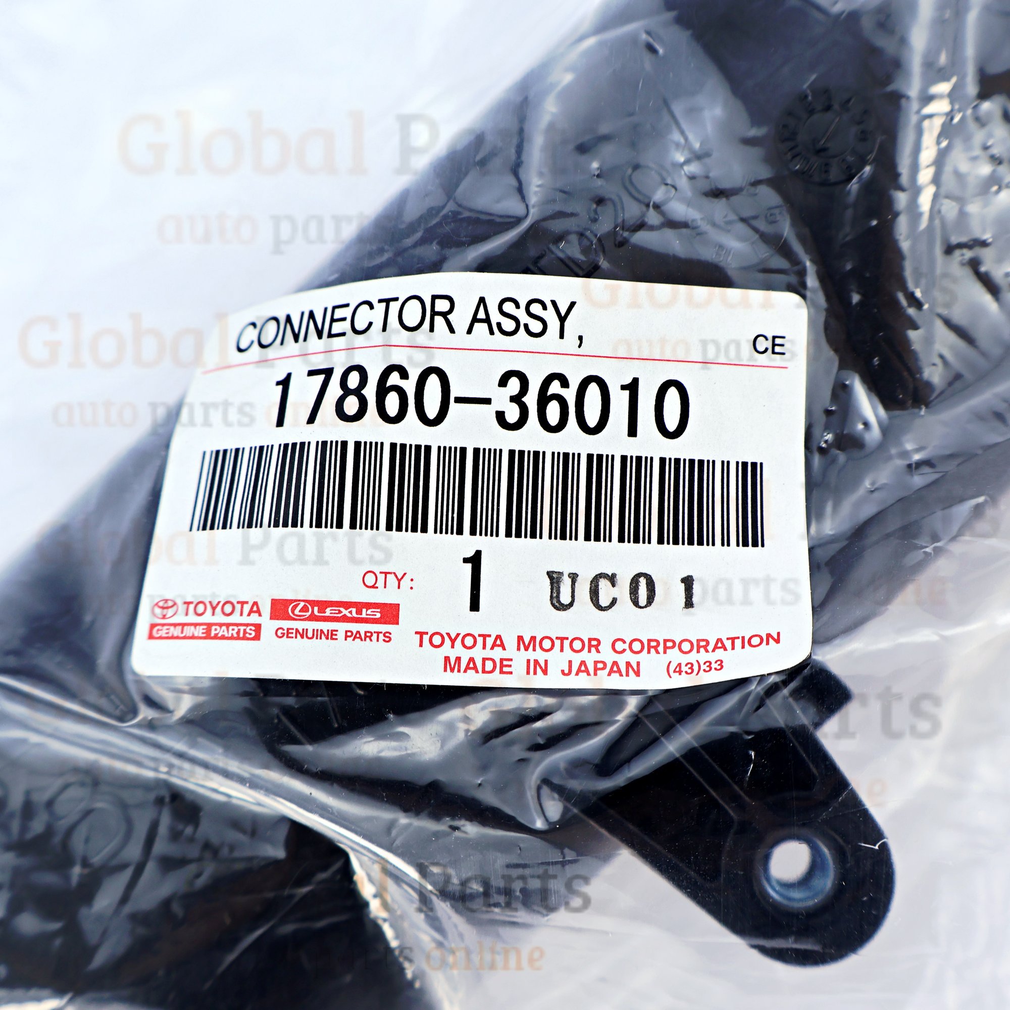 Genuine Toyota OEM Connector Assembly - 17860-36010