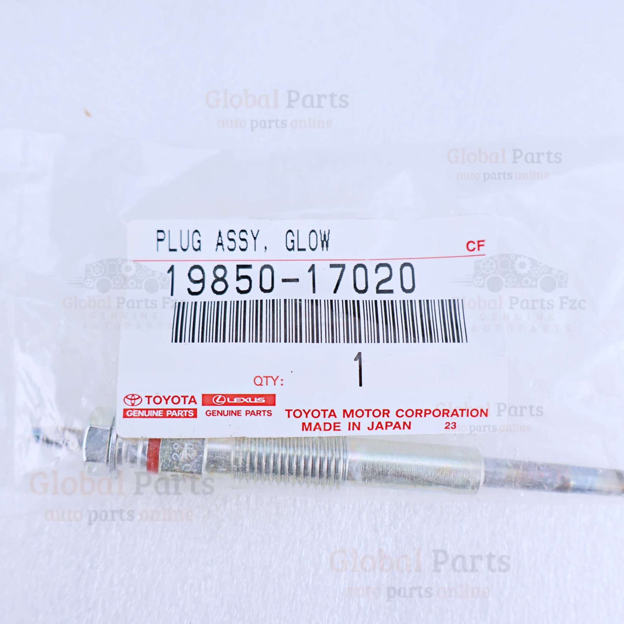 Genuine Toyota OEM Glow Plug - 19850-17020