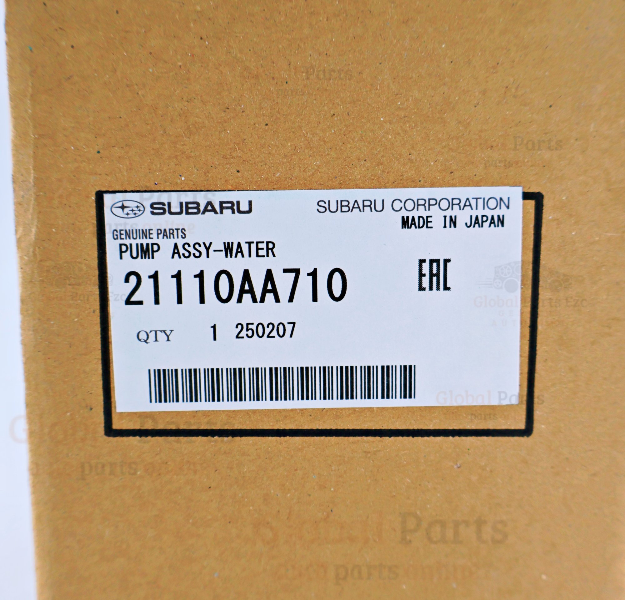 Genuine Subaru OEM Engine Water Pump - 21110-AA710