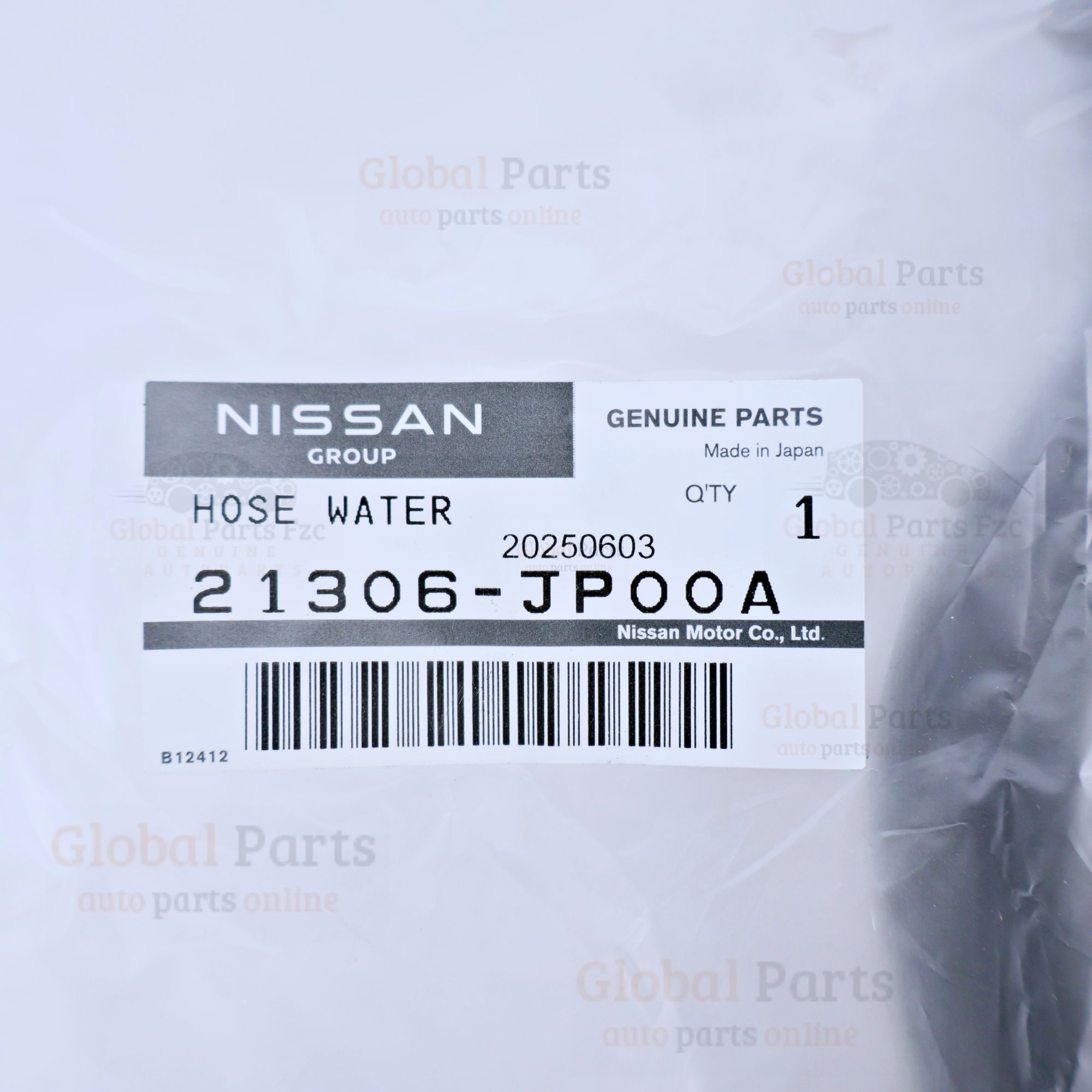 Genuine Nissan OEM Water Hose - 21306-JP00A
