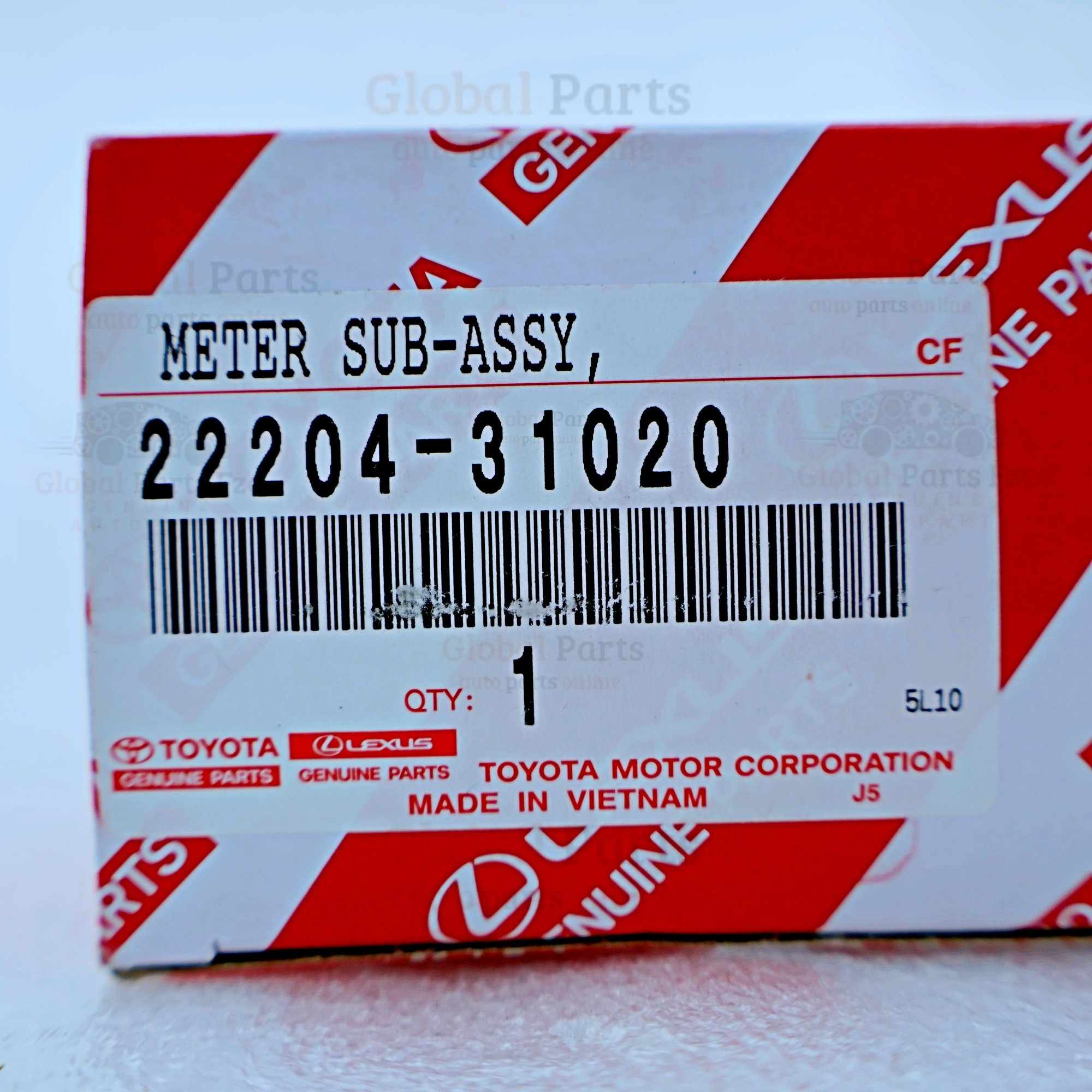 Genuine Toyota OEM Mass Air Flow (MAF) Sensor - 22204-31020