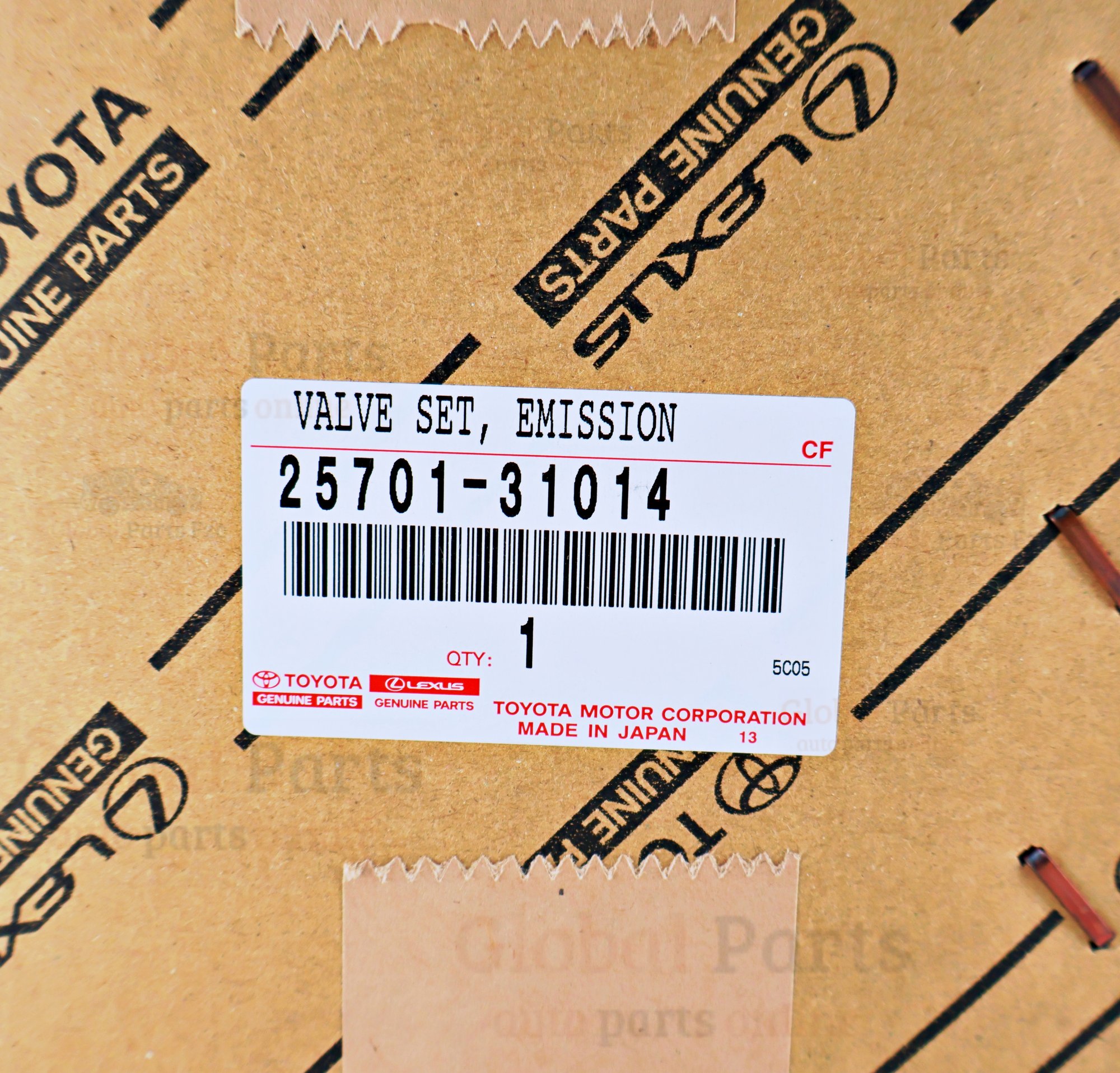 Genuine Toyota OEM Emission Control No. 1 Valve Set - 25701-31014