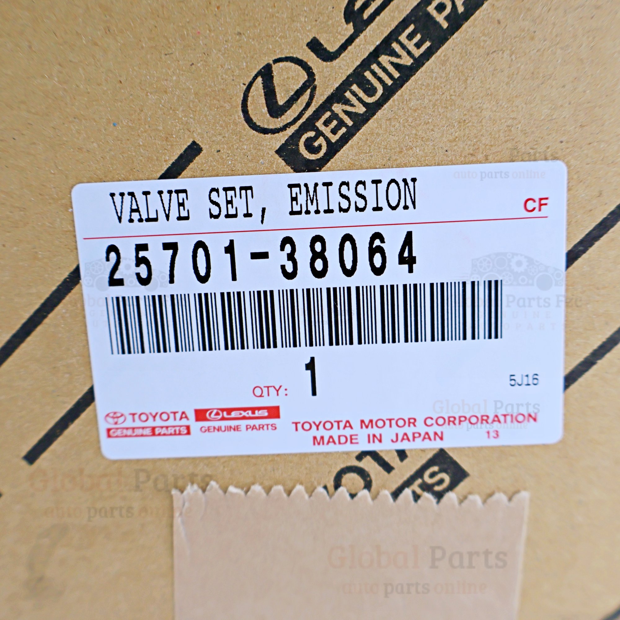 Genuine Toyota OEM Emission Control Valve Set - 25701-38064