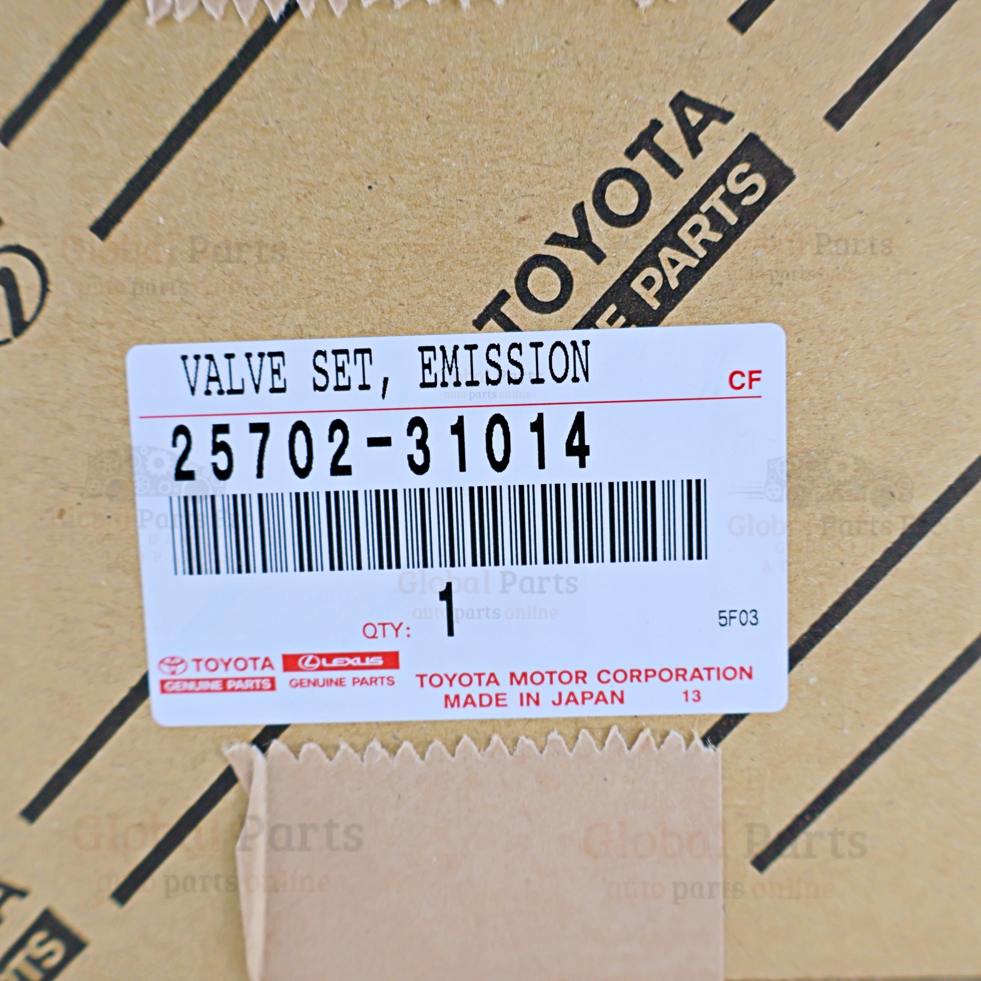 Genuine Toyota OEM EGR Valve (emission Control Valve No. 2) - 25702-31014